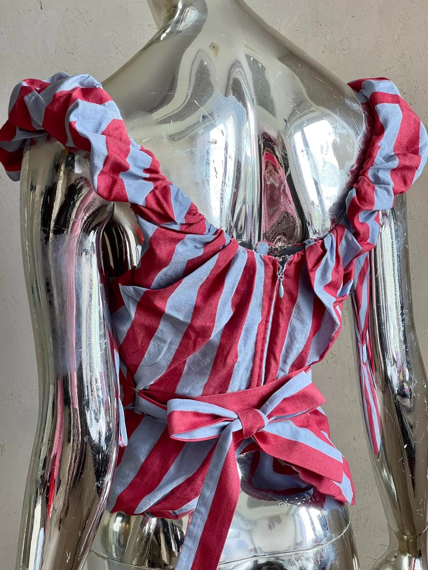 Vivienne Westwood Vivienne Westwood Vintage Runway Striped Bustier Cutout Size XS / US 0-2 / IT 36-38 - 3 Thumbnail