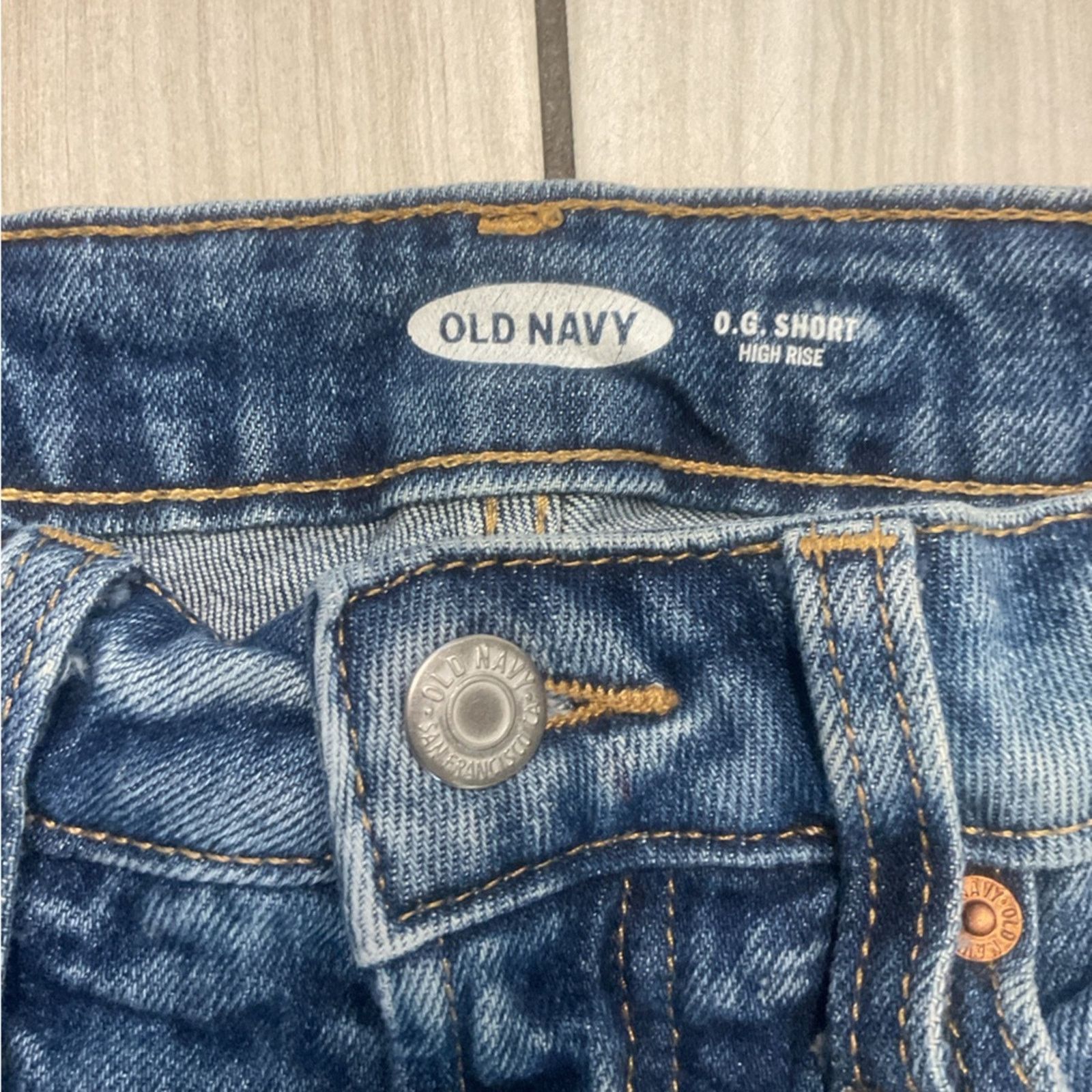 Old Navy Old Navy High Rise Denim Shorts Size 24" / US 00 / IT 34 - 3 Thumbnail