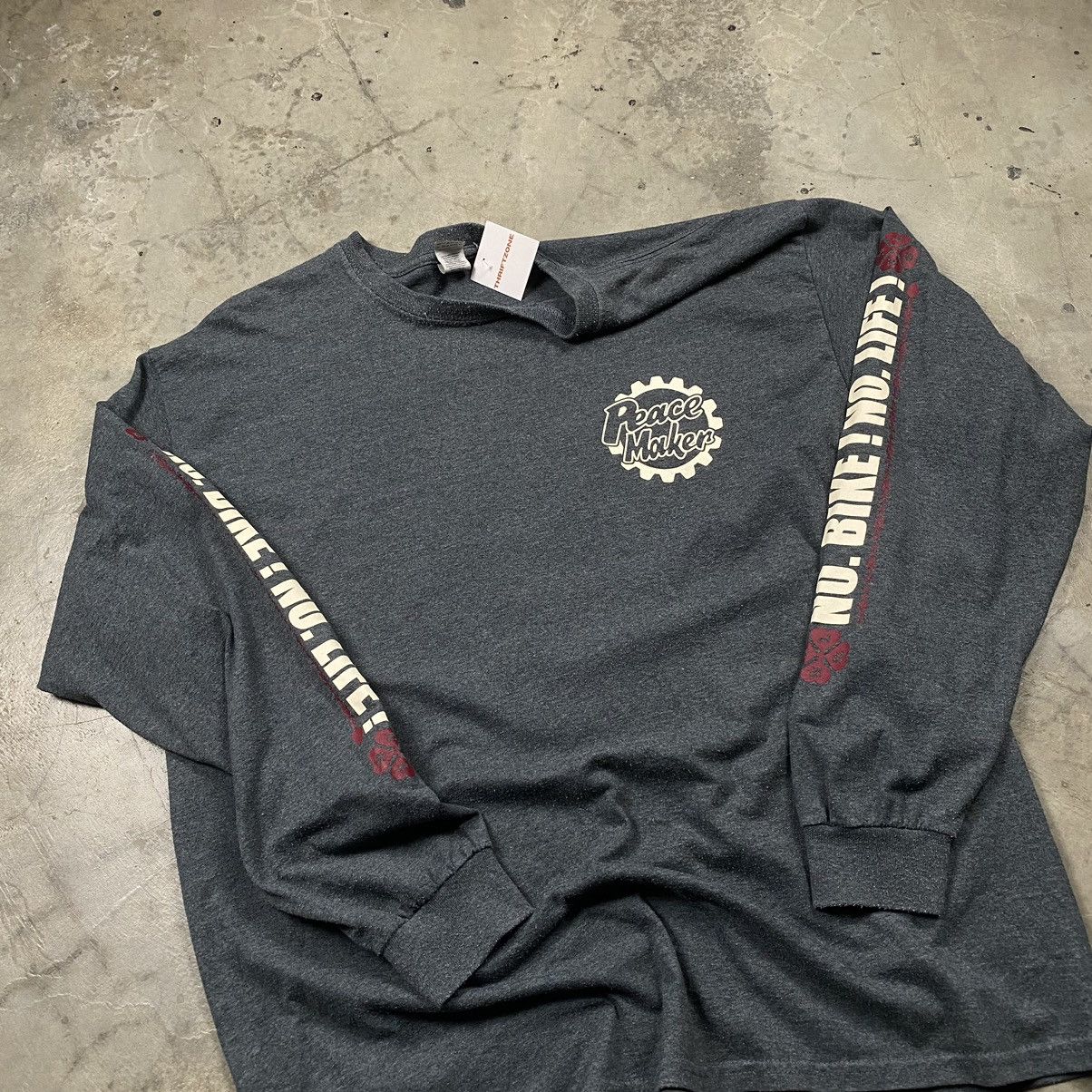 Affliction × Indian Motorcycle y2k Peacemaker No Bike No Life Cross West Coast Chopper Size US XL / EU 56 / 4 - 5 Thumbnail
