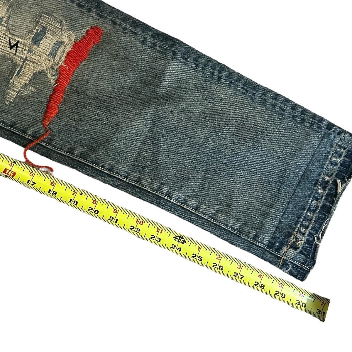 Japanese Brand × Jun Takahashi × Undercover Undercover 68 Red Yarn Denim Size 4 Size US 32 / EU 48 - 7 Thumbnail