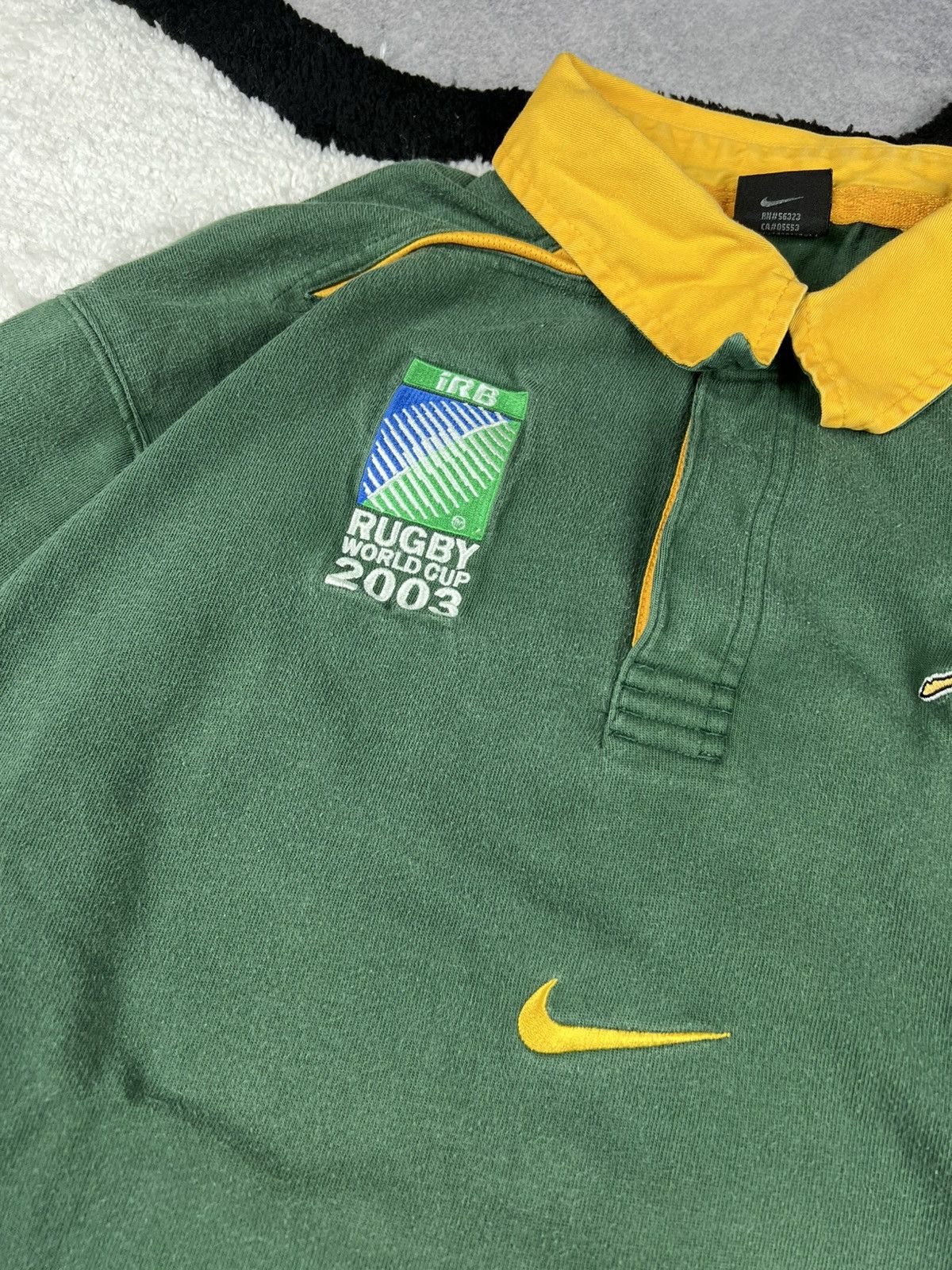 Nike Vintage Nike 2003 South Africa Rugby World Cup Long Sleeve Size US XXL / EU 58 / 5 - 5 Thumbnail