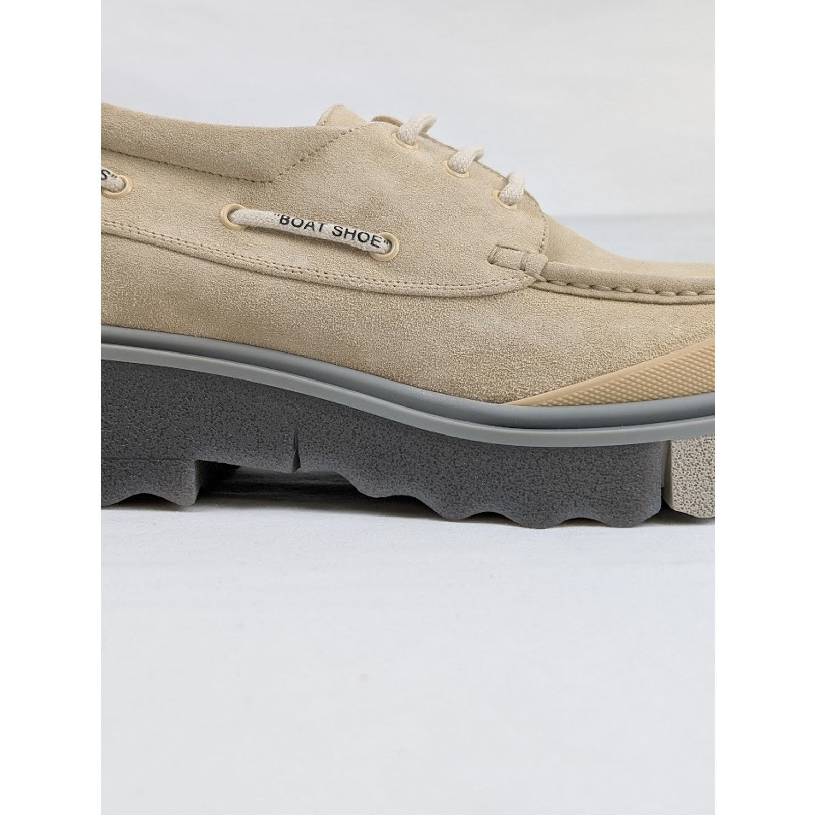 Off-White o1rshd1 Sponge Suede Boat Shoes in Beige Size US 12 / EU 45 - 5 Thumbnail