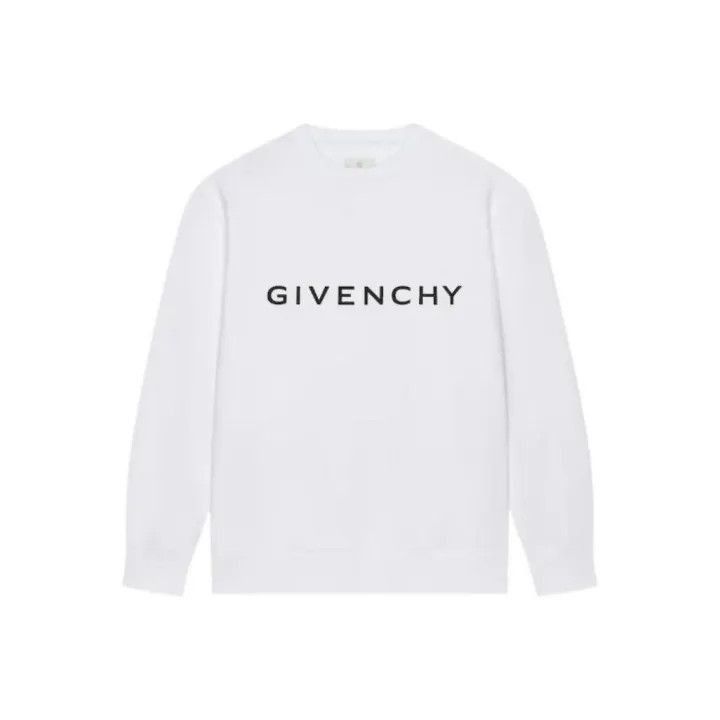 Givenchy Givenchy Givenchy SS23 White Logo Print Sweatshirt -2507 Size US L / EU 52-54 / 3 - 1 Thumbnail