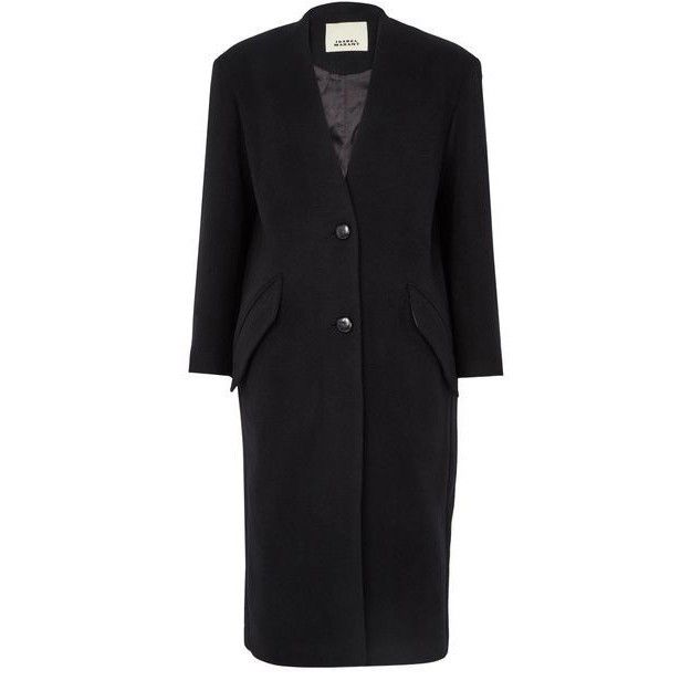 Isabel Marant ISABEL MARANT Florane Black Wool Long Coat New & Authentic ( Size XS / US 0-2 / IT 36-38 - 1 Thumbnail