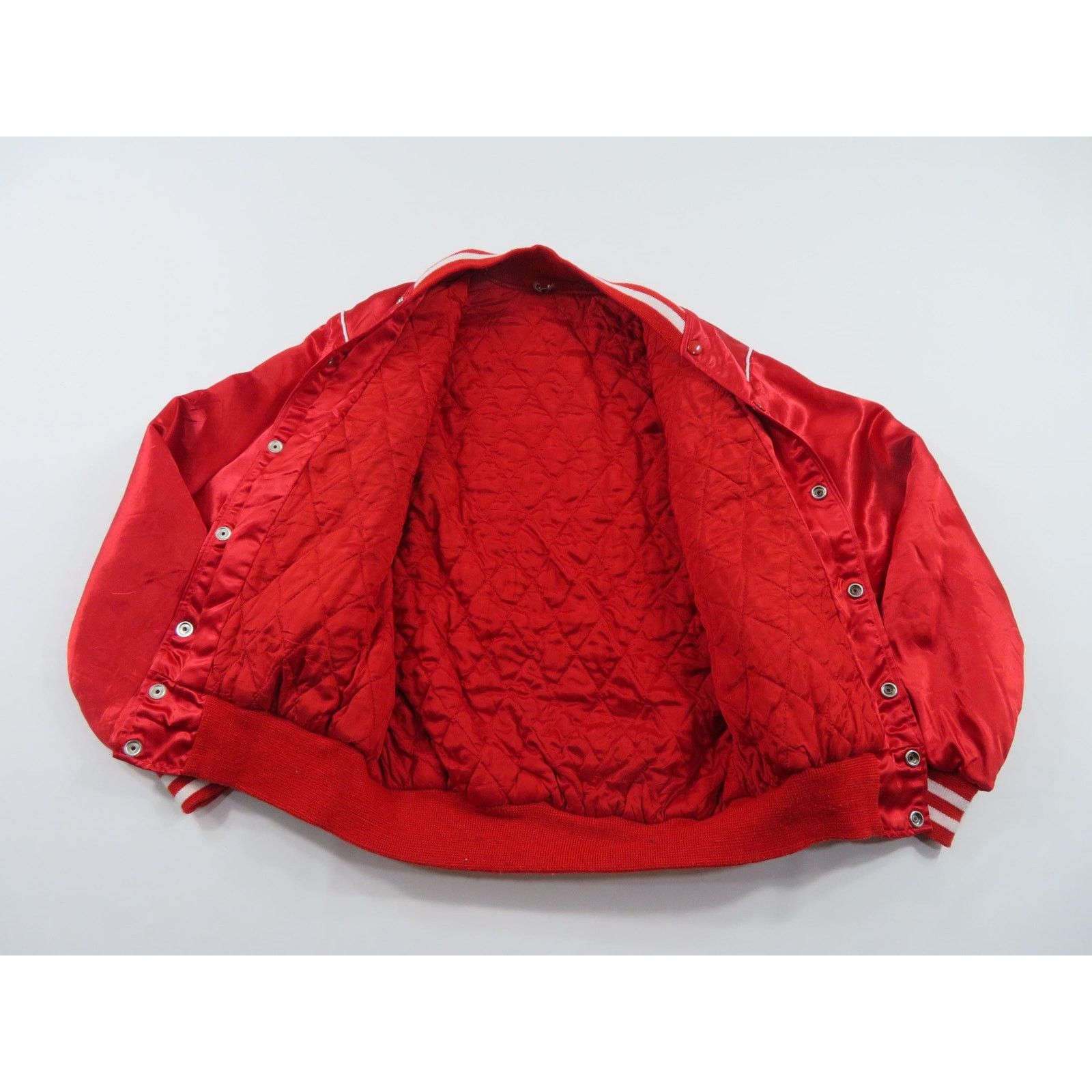 Other Seagrams 7 Liquor Red Satin Style Bomber Jacket Sz M 1980s Size US M / EU 48-50 / 2 - 4 Thumbnail