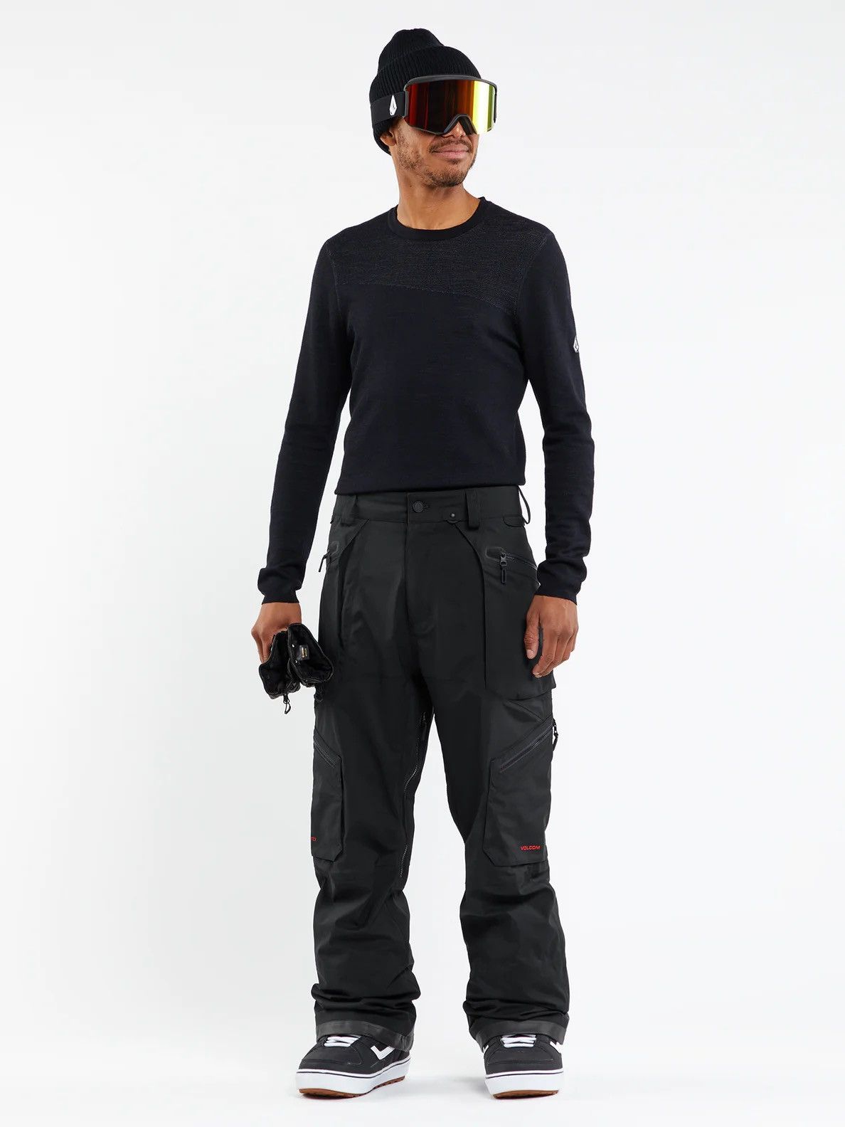 image of Volcom Mens Guch Stretch Gore Pants - Black Small (Size 28)