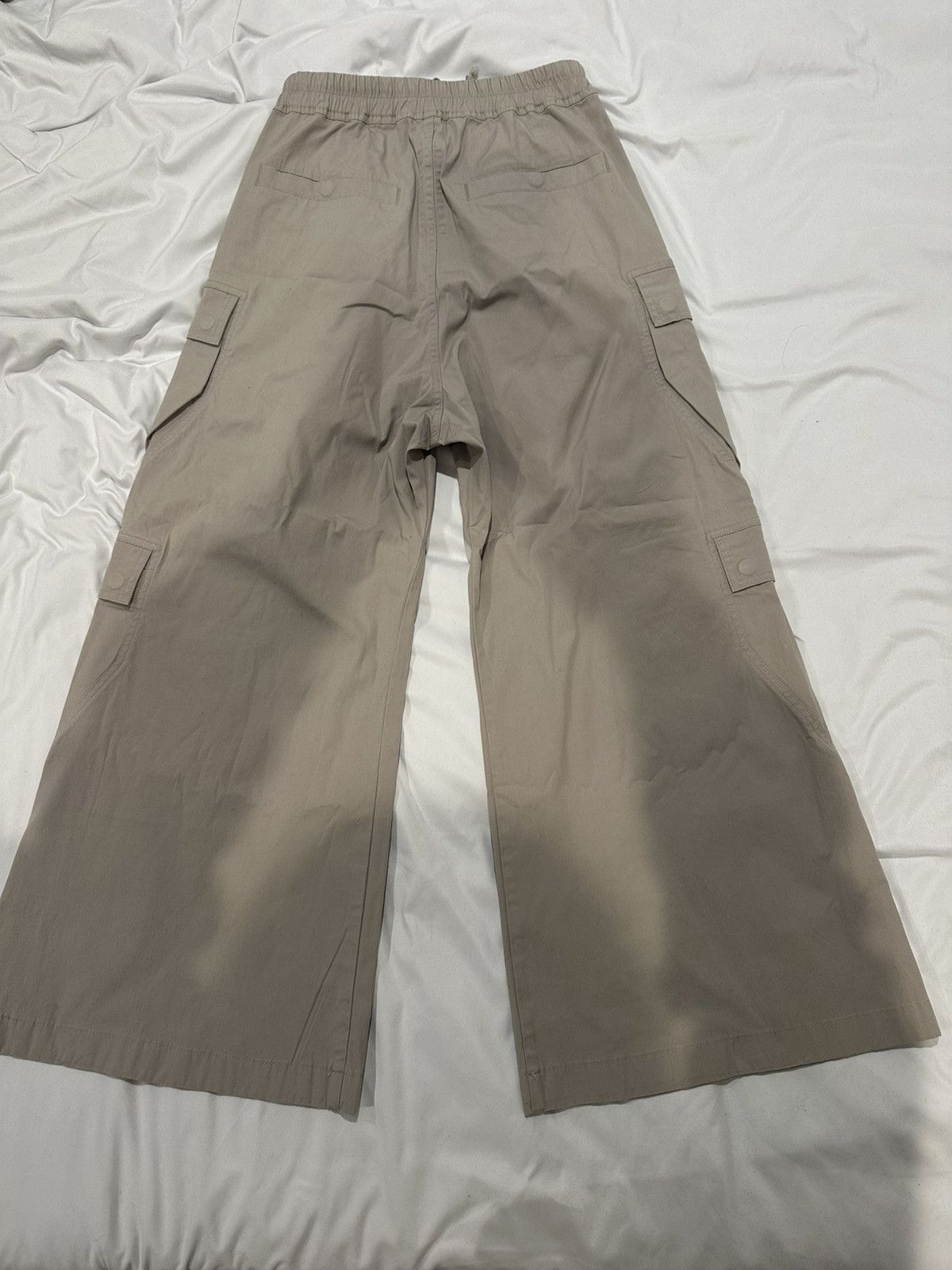 Rick Owens RICK OWENS Wide Leg Cargobela Pants Beige Size US 34 / EU 50 - 2 Thumbnail