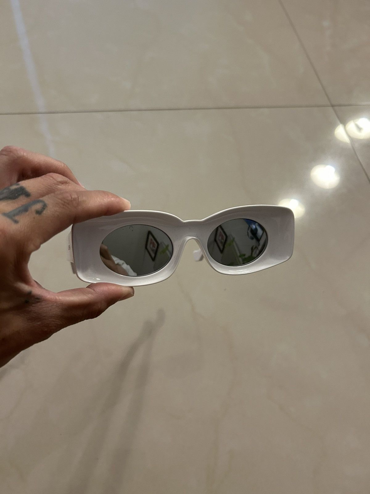 Loewe Loewe Paul Ibiza Rectangle Sunglasses Size ONE SIZE - 1 Thumbnail