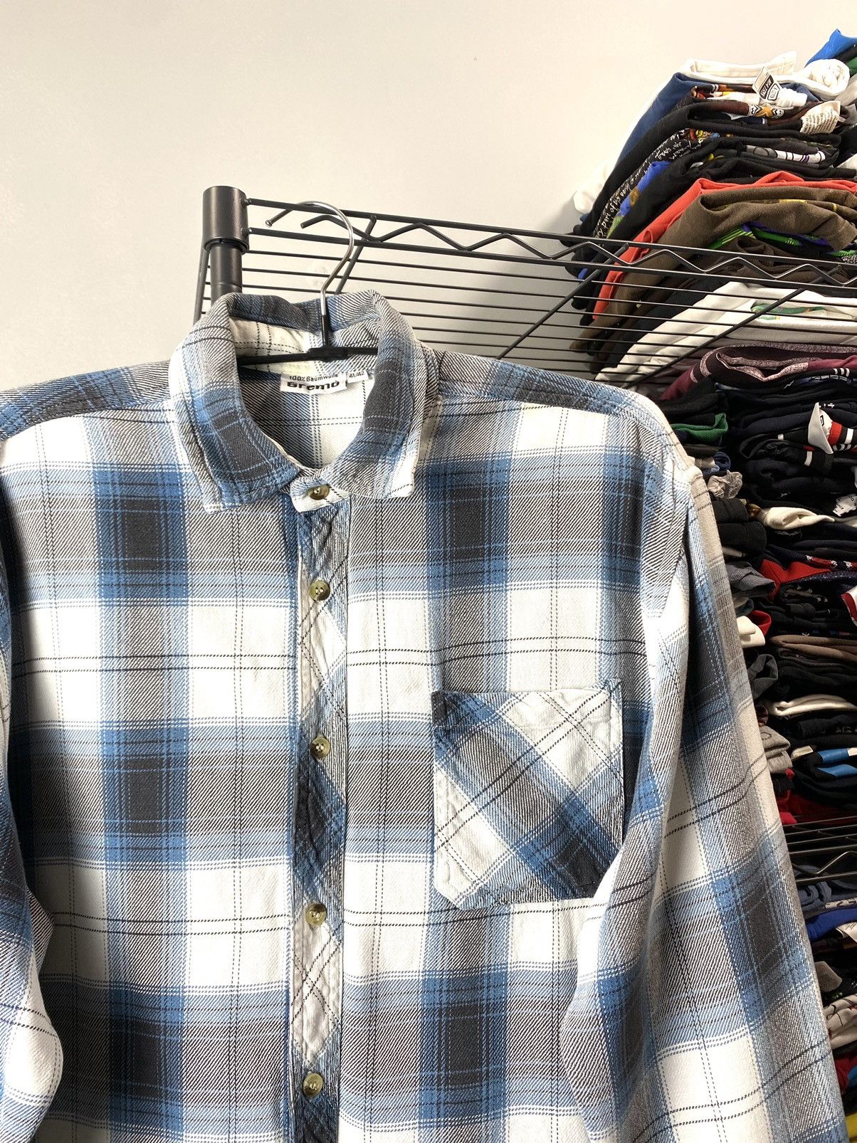 Other 90’s Vintage Flannel Plaid Shirt Checkered Travis Scott Size US L / EU 52-54 / 3 - 2 Thumbnail