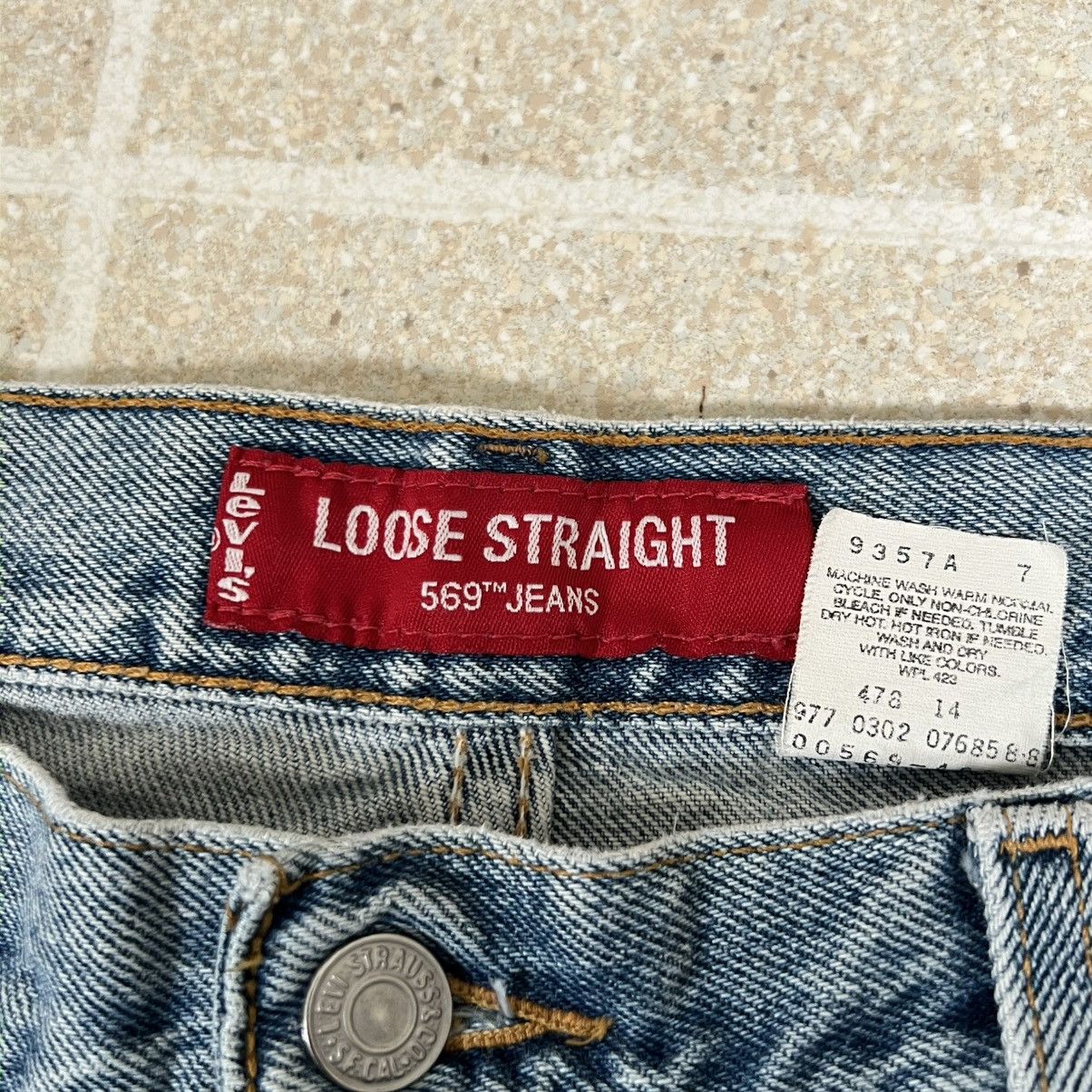 Levi's Vtg Levi's 569 Loose Straight Jeans 34x32 Light Wash Denim Size US 34 / EU 50 - 7 Thumbnail