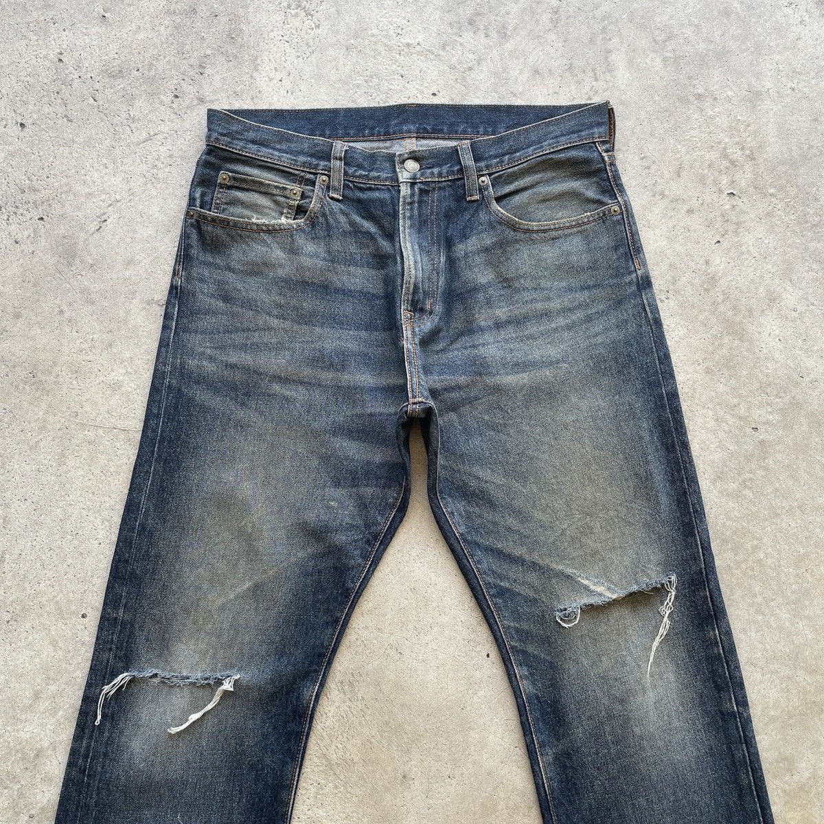 Japanese Brand Japanese Brand Gu Distressed Rusty Faded Denim Jeans Pants Size US 33 - 4 Thumbnail