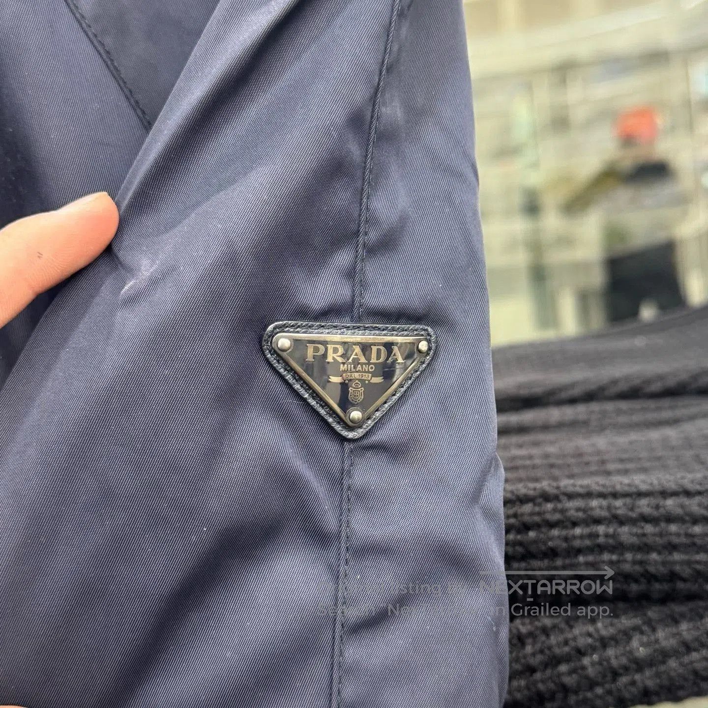 Prada Prada Dark Blue Baseball Jacket. Size US M / EU 48-50 / 2 - 2 Thumbnail