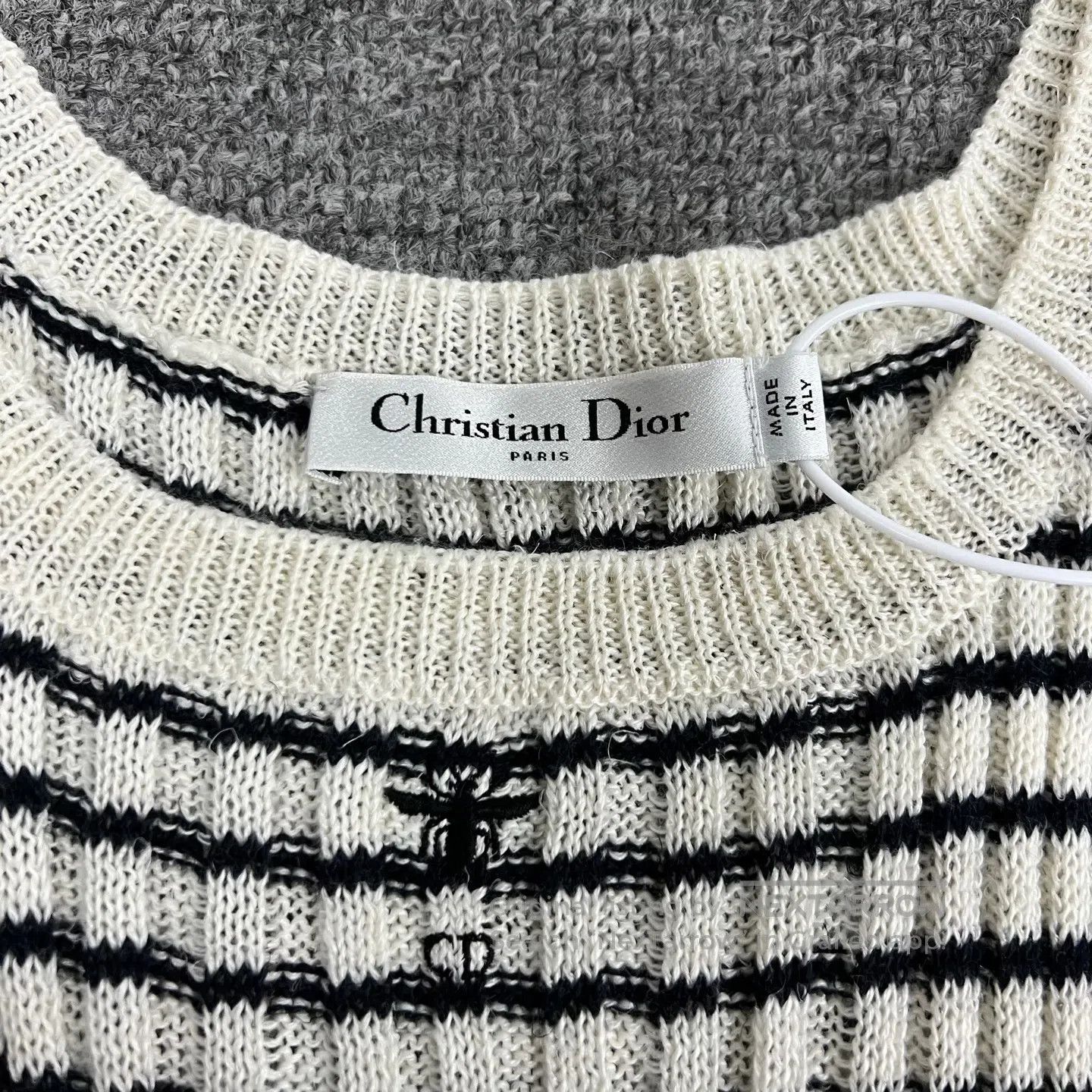 Dior Dior Striped design; little bee; knit cardigan| Size M / US 6-8 / IT 42-44 - 9 Thumbnail