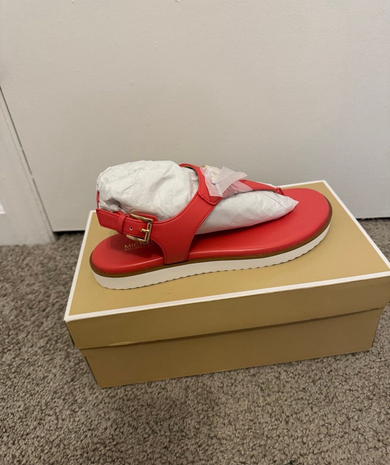 Michael Kors MICHAEL KORS Jilly Flat Sandal - Dahlia Size 7.5 Size US 7.5 / IT 37.5 - 2 Thumbnail