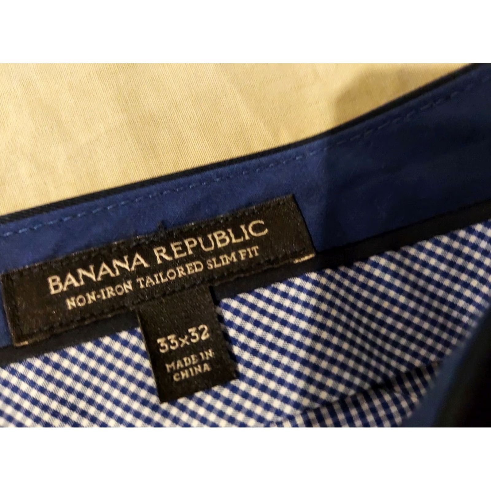 Banana Republic Banana Republic Dress Pants Navy Blue 33x32 Cotton Slacks Chino Trouser Men Regular Size 33 Mens Pants Size US 33 - 5 Thumbnail