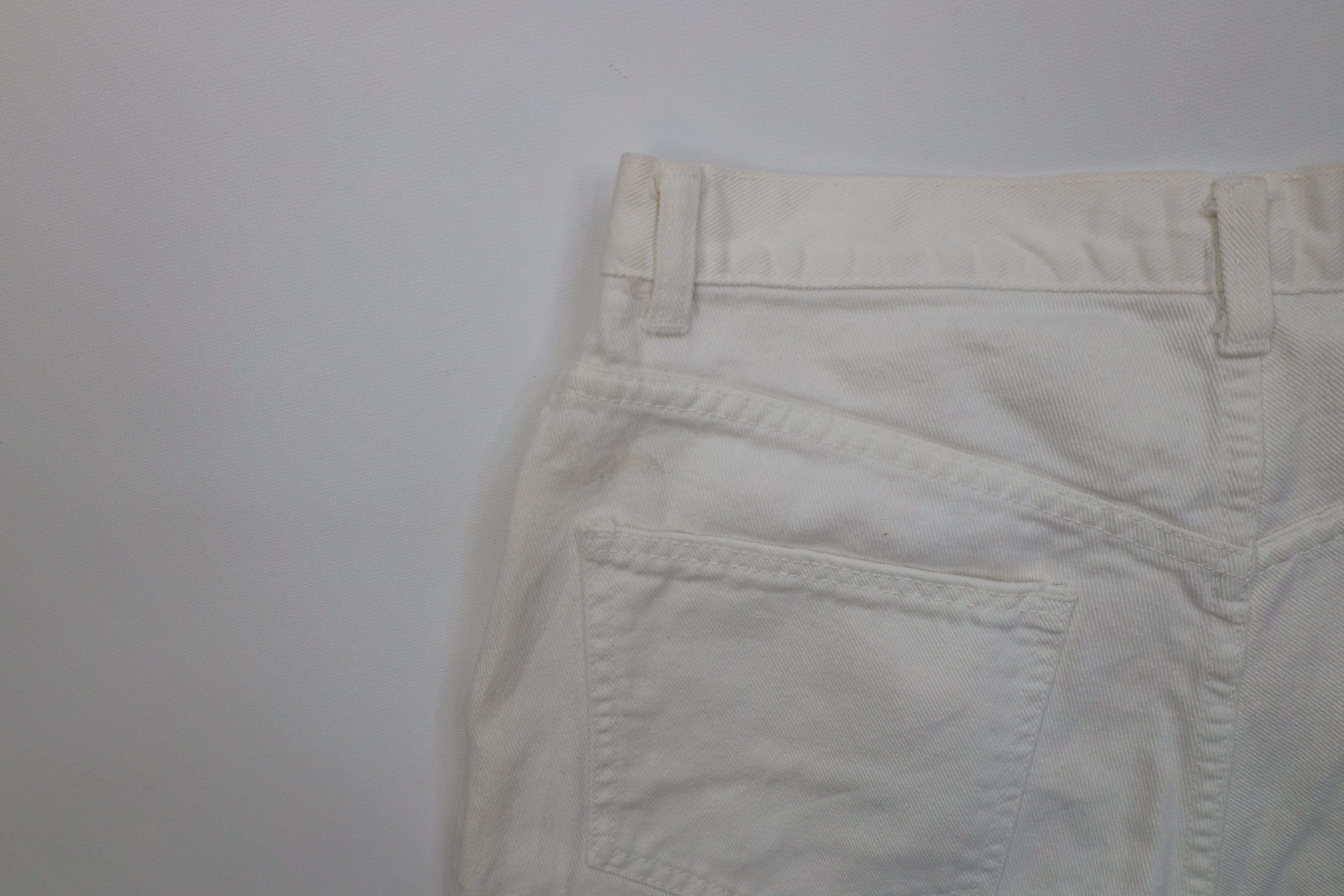 Guess Vintage 90s Guess Relaxed Fit Denim Jean Shorts White USA Size US 31 - 16 Thumbnail