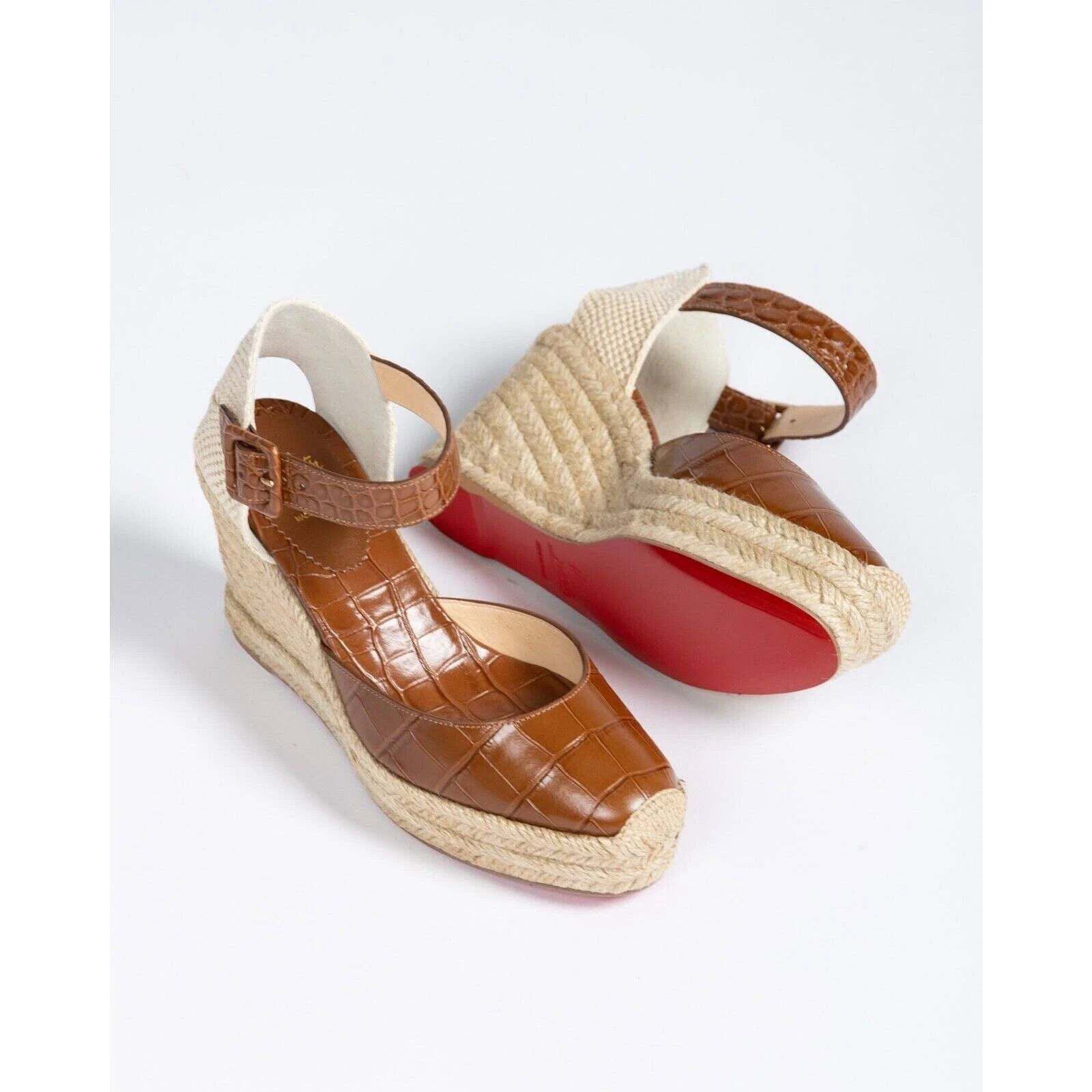 Christian Louboutin Christian Louboutin Amelina 90 Biscotto Brown Platform Size US 9 / IT 39 - 5 Thumbnail