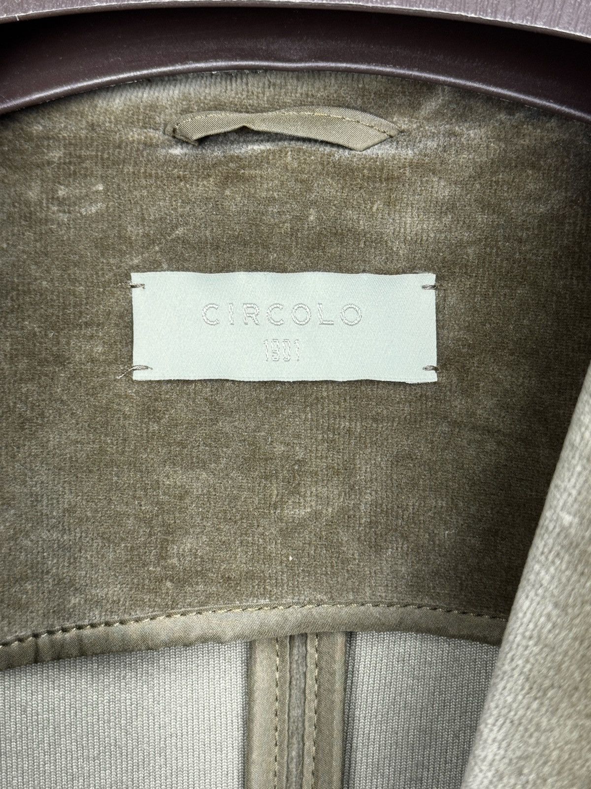 Circolo 1901 Circolo 1901 khaki green one button velvet velour blazer Size S / US 4 / IT 40 - 8 Thumbnail