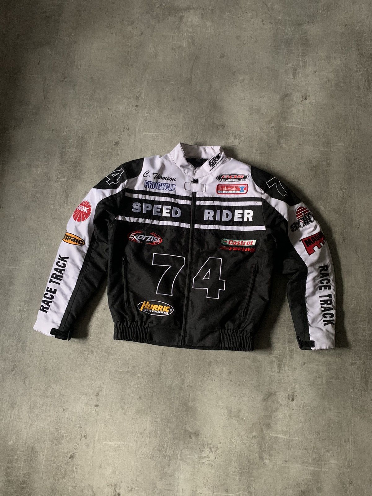 Streetwear × Vintage Vintage Fast Lane Speed Rider racing jacket | Grailed