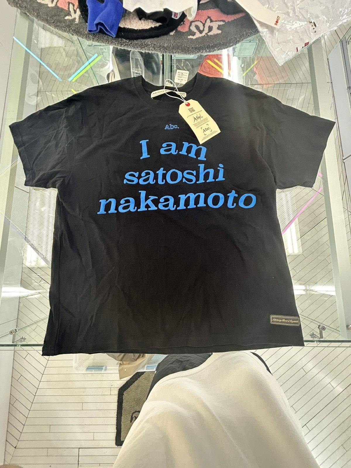 Advisory Board Crystals ABC “i am Satoshi Nakamoto” Tee | Grailed