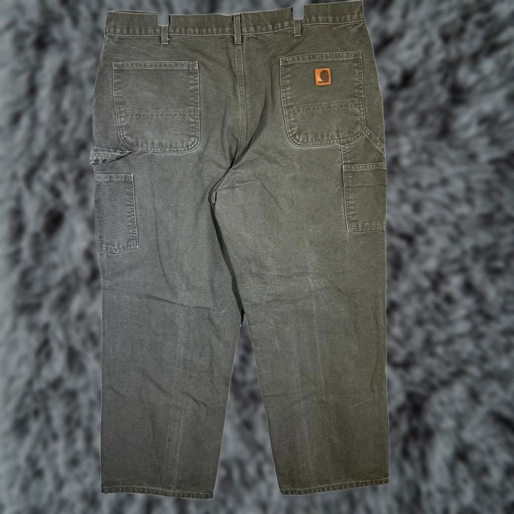 Carhartt Carhartt Carpenter Jeans 40x29 Green Denim High-Rise Straight Mens Jeans Size US 40 / EU 56 - 1 Thumbnail