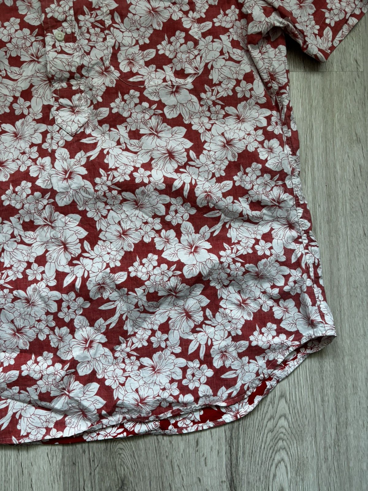 Gitman Bros. Vintage Gitman Vintage Hawaiian Popover Shirt Hibiscus Print Size US L / EU 52-54 / 3 - 3 Thumbnail