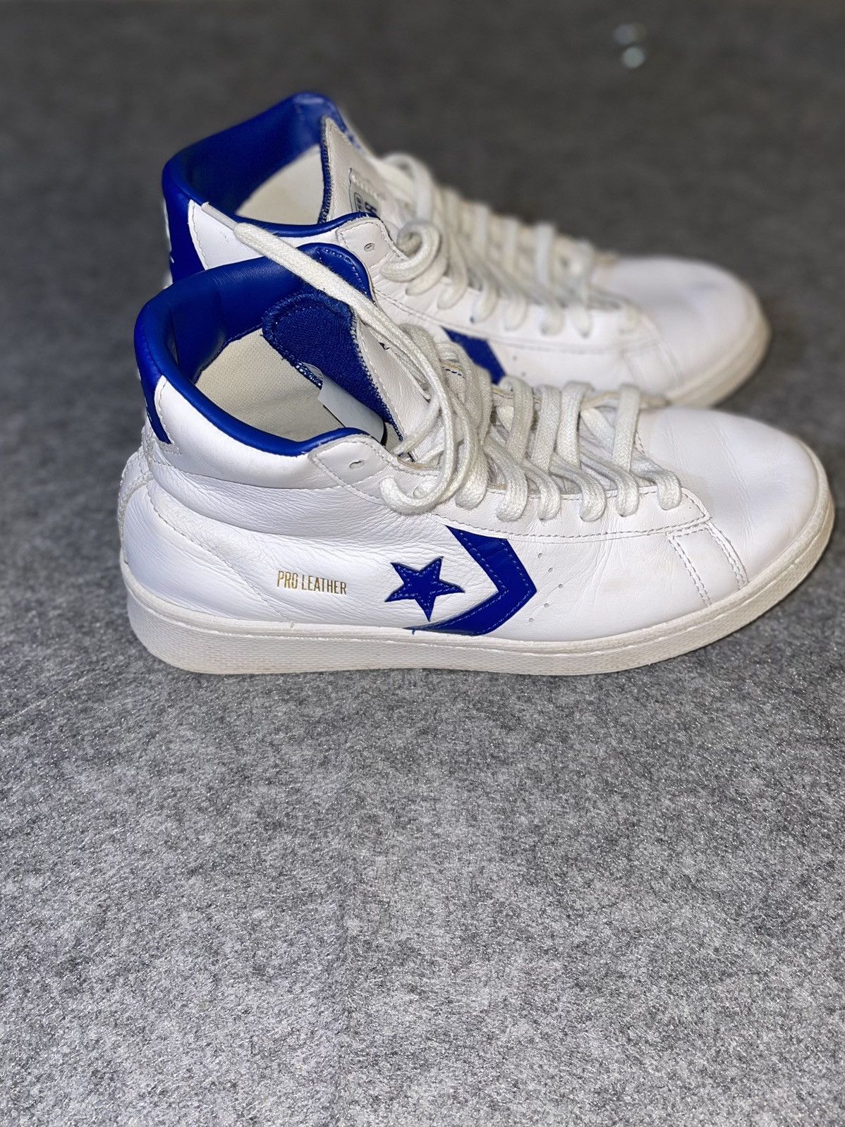 Converse Converse Pro Leather Mid White Blue 170359 Mens 5.5/Women 7 Size US 5.5 / EU 38 - 6 Thumbnail