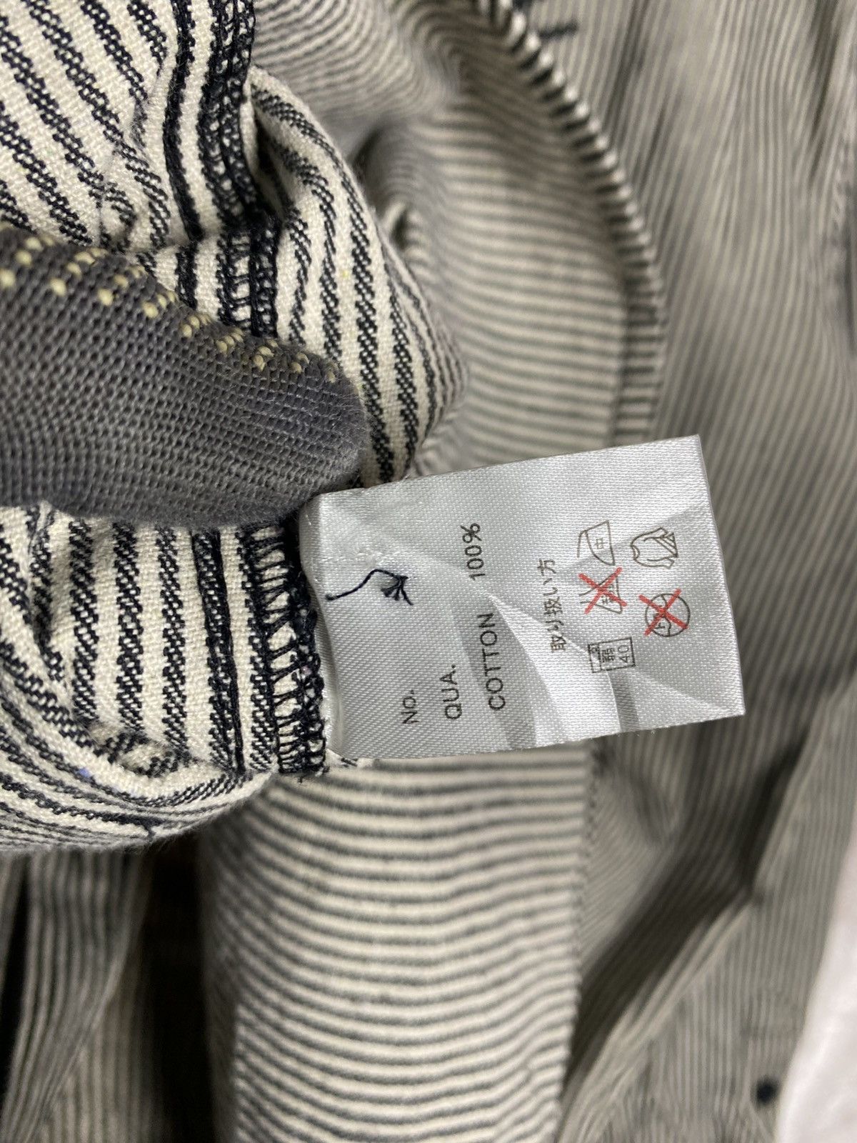 Japanese Brand Vintage LEFLAH Hickory Stripe Workwear Shirt Jacket Japanese Size US XL / EU 56 / 4 - 14 Thumbnail
