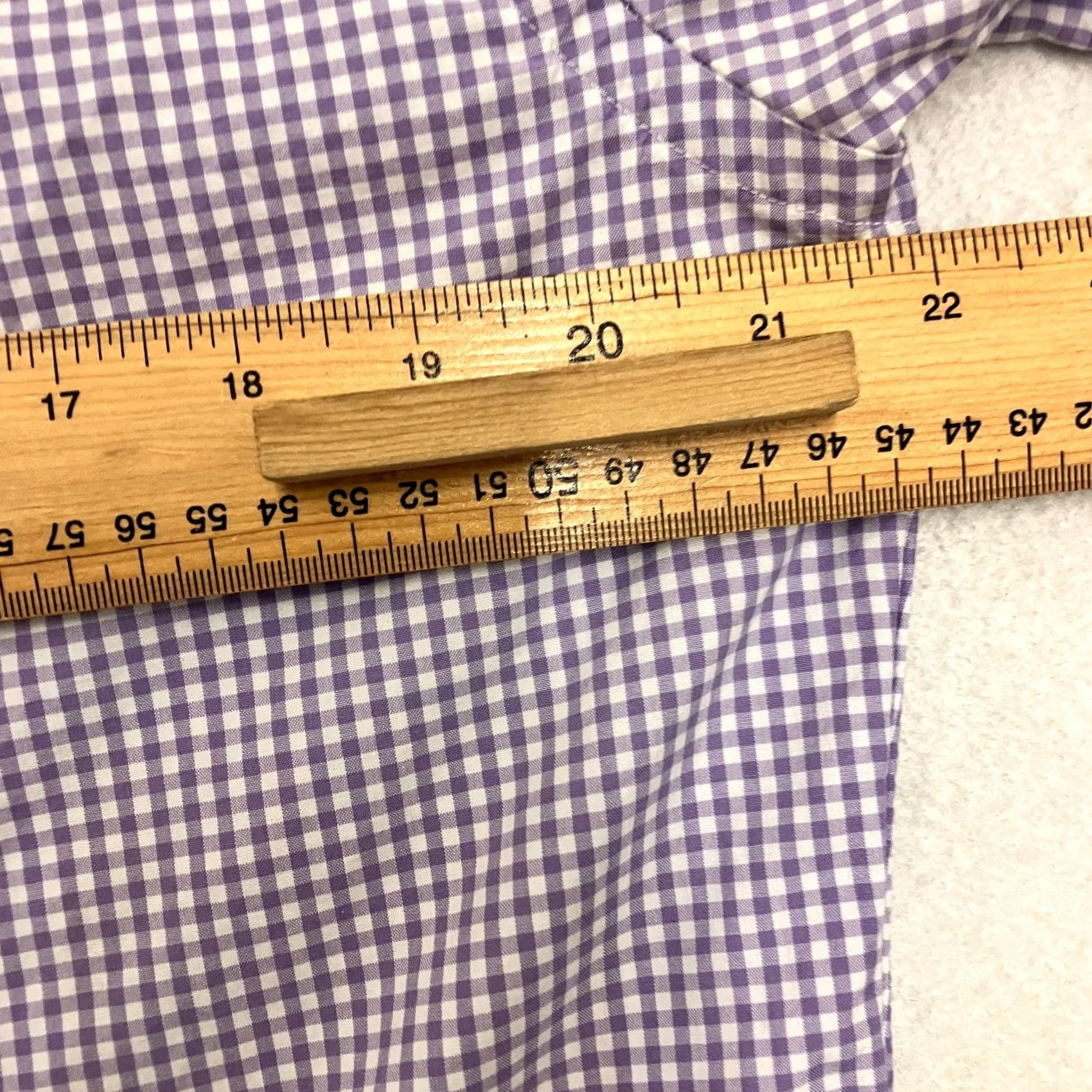 Ralph Lauren Ralph Lauren Shirt Mens Medium Purple Check Cotton Short Sleeve Button Down Size US M / EU 48-50 / 2 - 7 Thumbnail