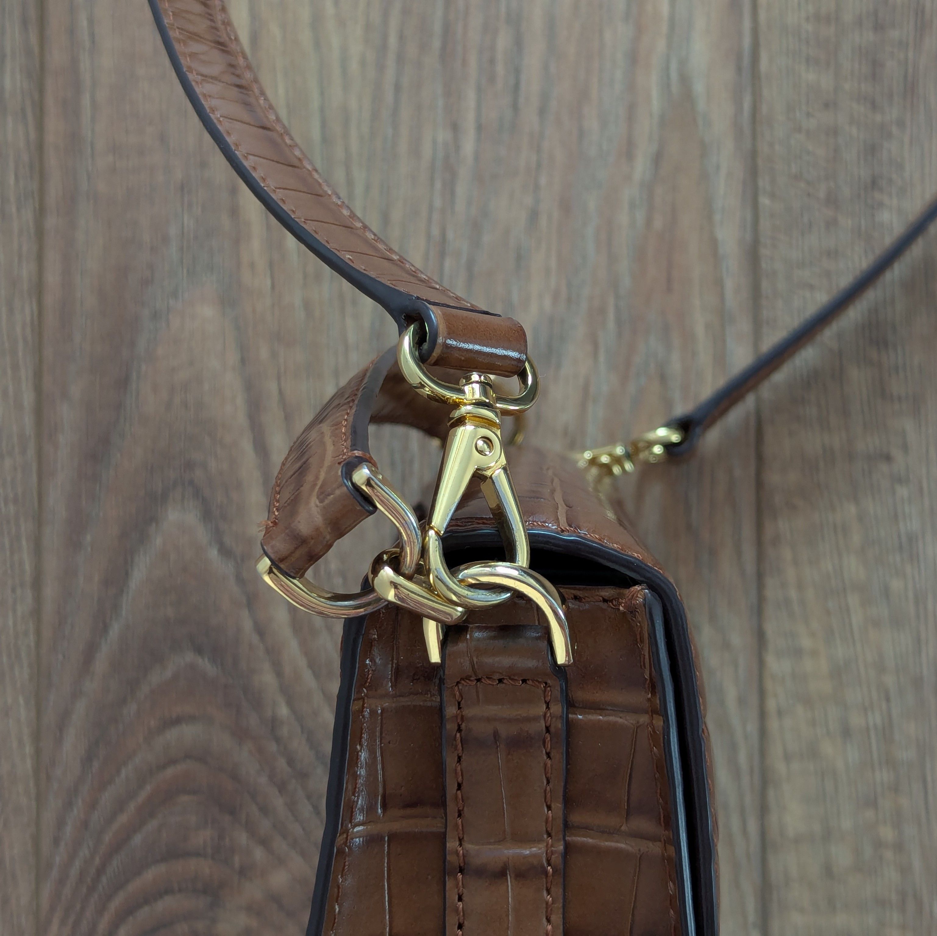 Lauren Ralph Lauren × Leather LAUREN RALPH LAUREN Addie Cross Body Bag Cow Leather Luxury Size ONE SIZE - 7 Thumbnail