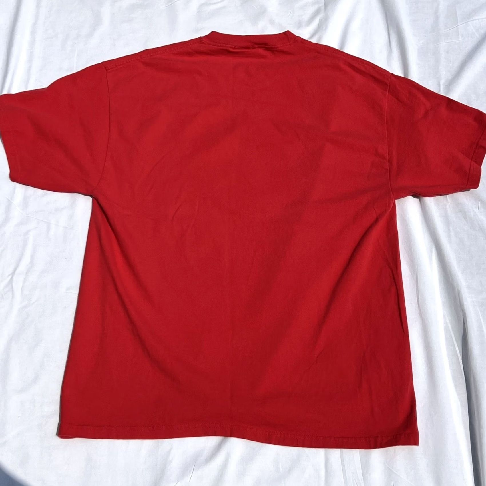 Disney VINTAGE Disney T-Shirt Mens Red 4th of July Mickey Mouse American Flag Sz L Womens/Mens? Size US L / EU 52-54 / 3 - 6 Thumbnail
