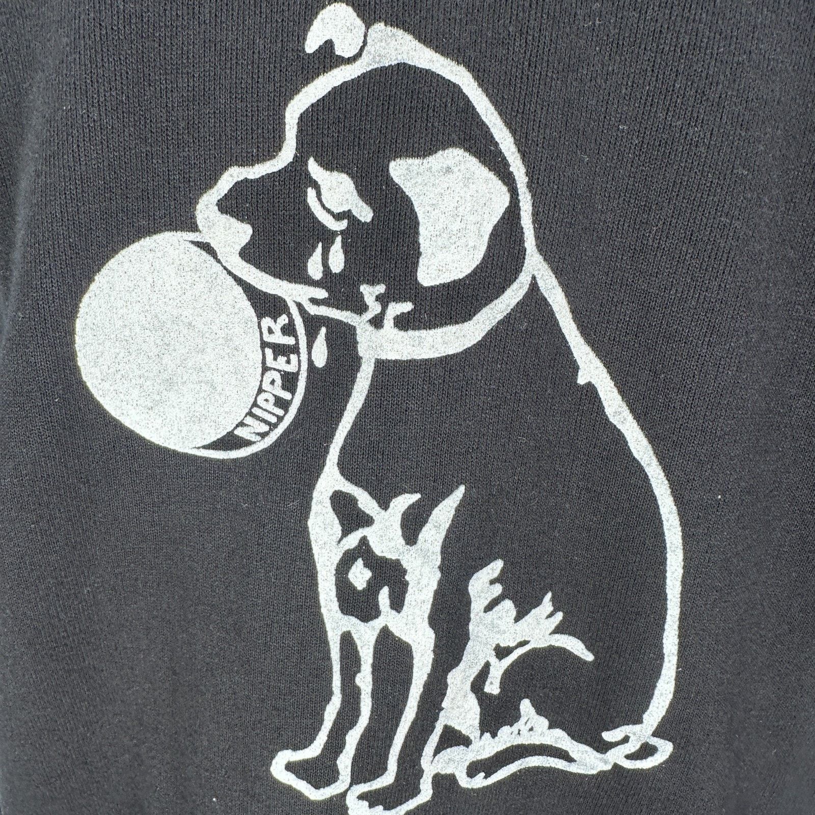 Jerzees VTG Sweatshirt Men Large Black Gibbsboro Turn Off Lights USA Size US L / EU 52-54 / 3 - 4 Thumbnail