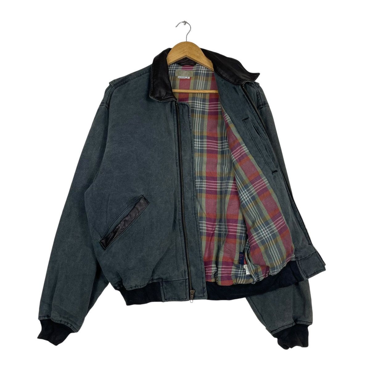 Beauty Beast × Hysteric Glamour × Japanese Brand 💥TERRITORY AHEAD WASHED GREY BOMBER Size US M / EU 48-50 / 2 - 9 Thumbnail