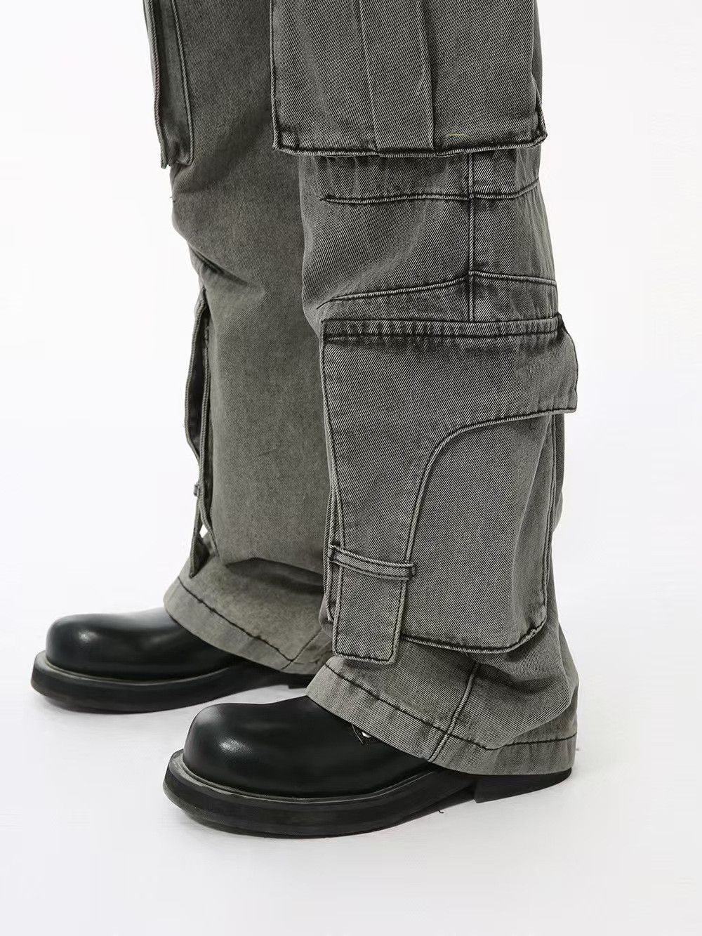Japanese Brand × Vintage Washed and distressed casual workwear straight leg jeans Size US 30 / EU 46 - 5 Thumbnail