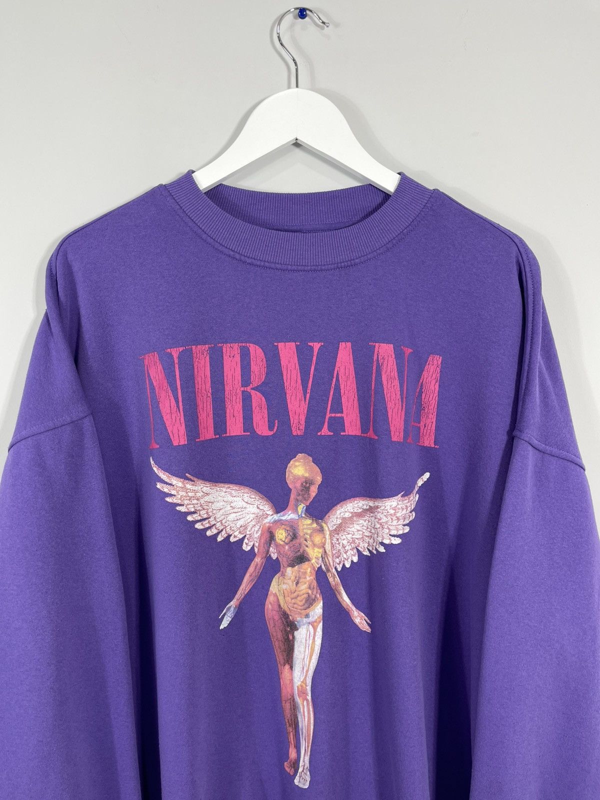 Nirvana Vintage 00's Y2k Nirvana In Utero Oversized Baggy Sweatshirt Size US M / EU 48-50 / 2 - 2 Thumbnail