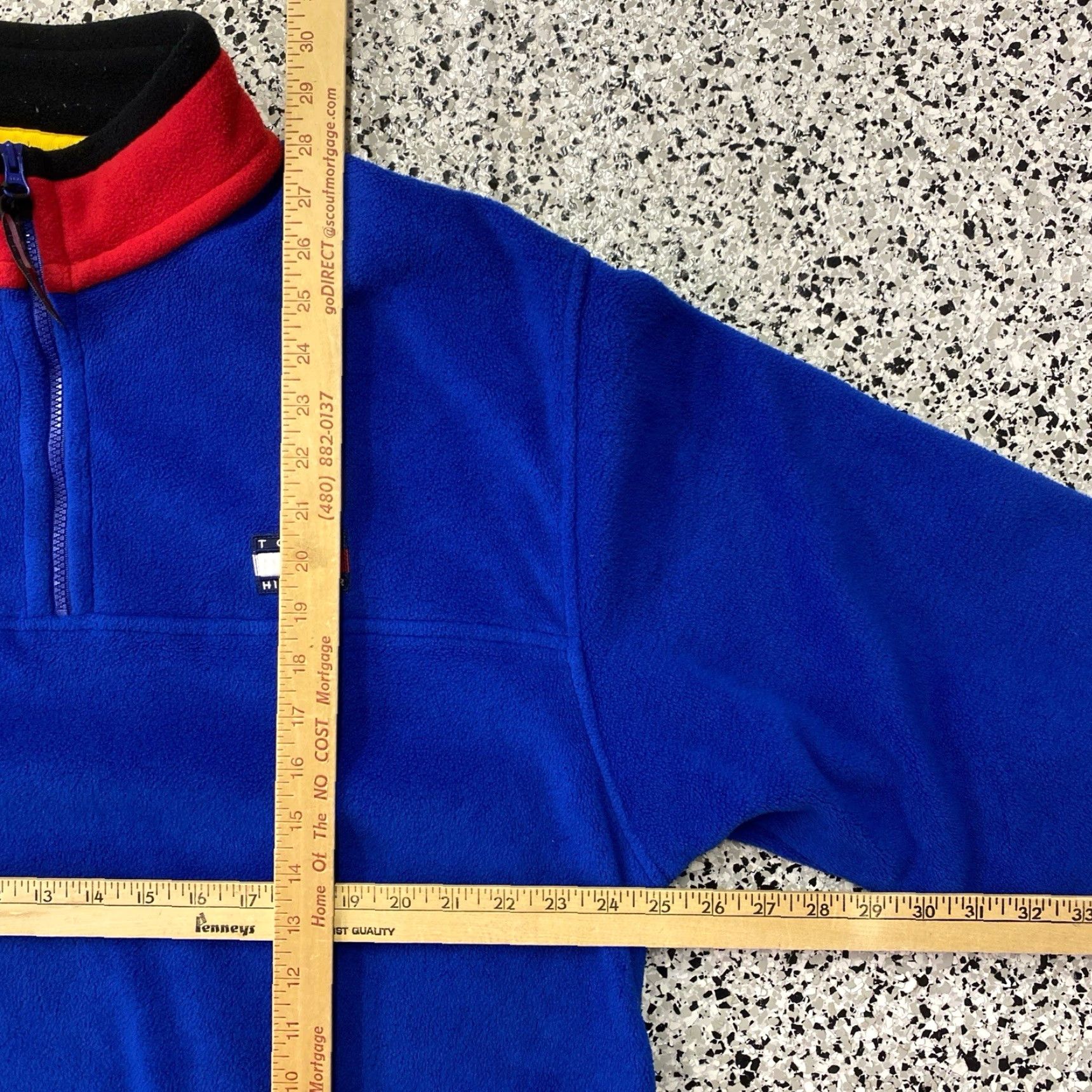 Tommy Hilfiger VINTAGE Tommy Hilfiger Outdoors Fleece Pullover M Blue 1/4 Zip Gorp 90s Mens Jacket Size US M / EU 48-50 / 2 - 2 Thumbnail