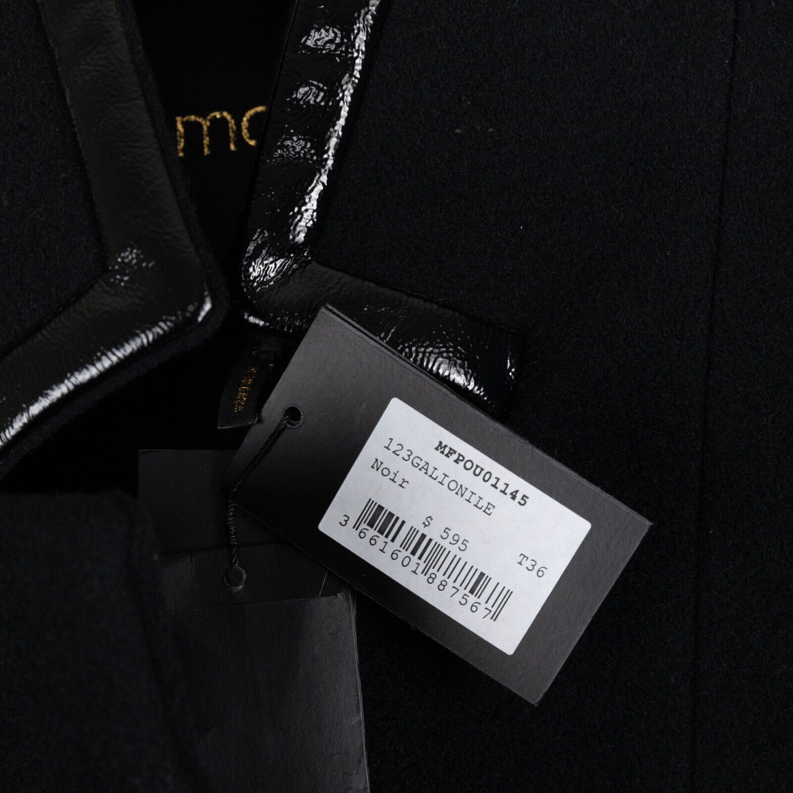 Maje Maje Galionile Wool Blend Stand Collar Coat Black Size 36 Size XS / US 0-2 / IT 36-38 - 5 Thumbnail