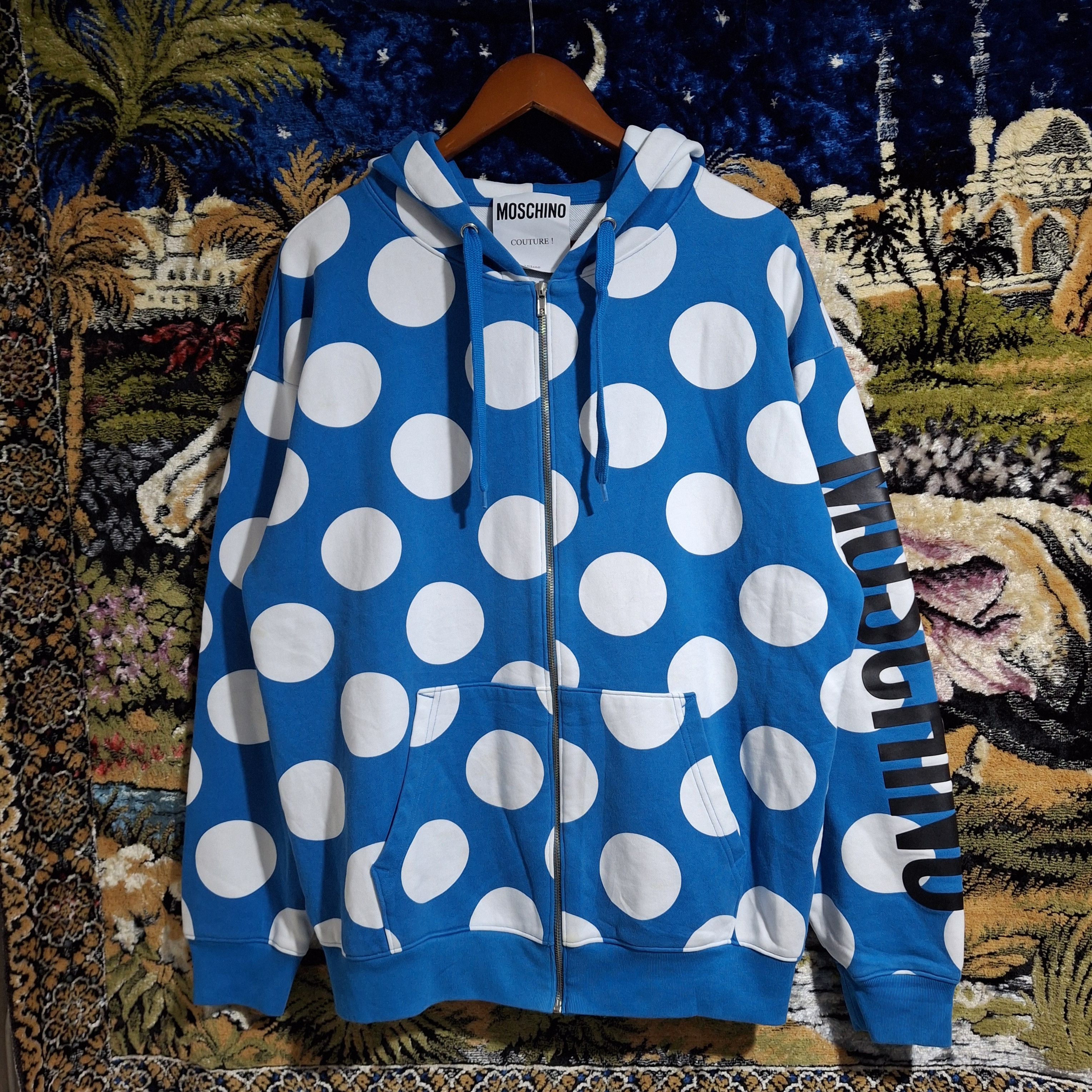 Moschino MOSCHINO POLKA DOT HOODIE 🚫SOLD🚫 Size US L / EU 52-54 / 3 - 1 Thumbnail