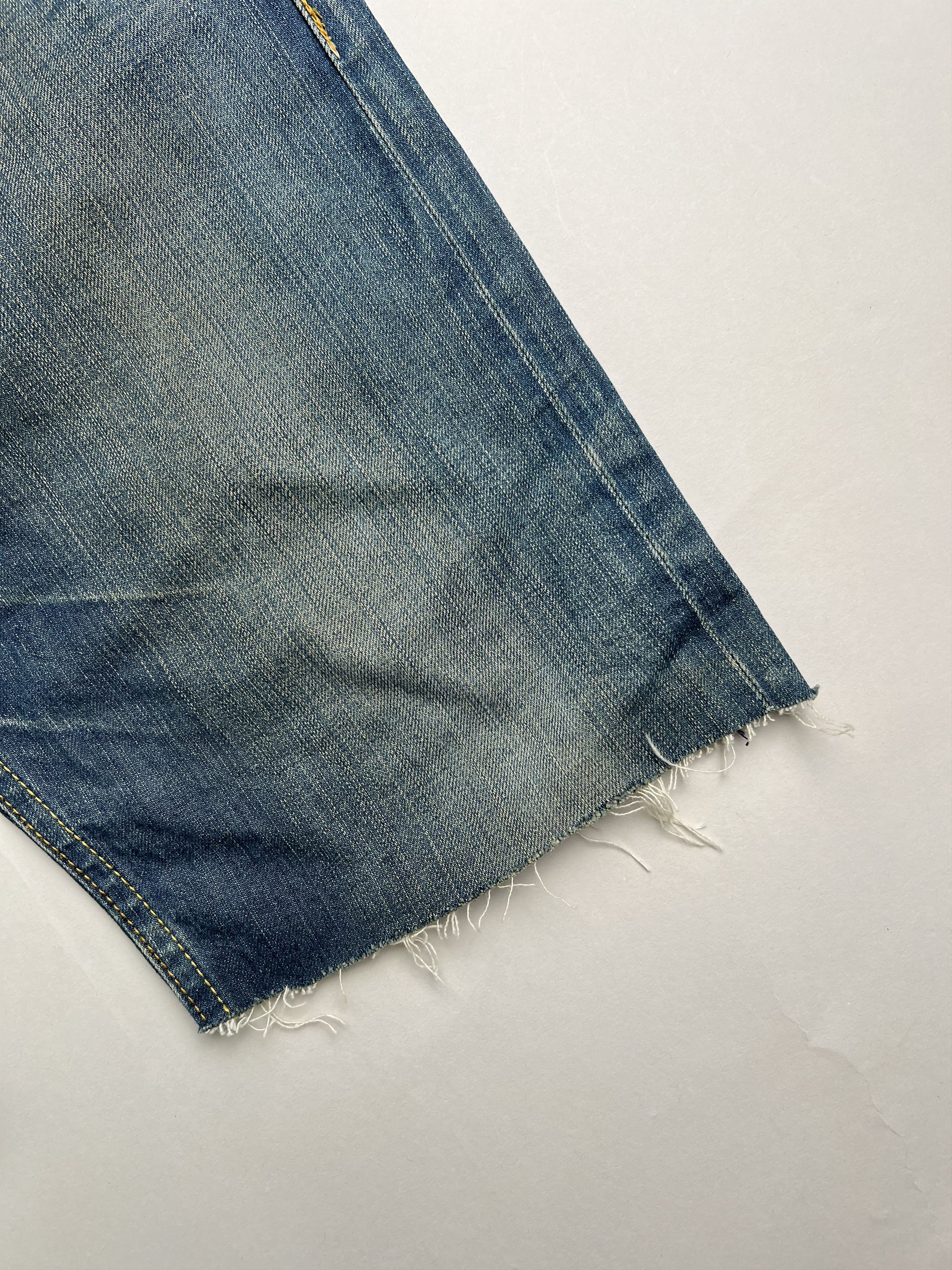 Levi's Levis 504 Jeans Shorts Light Blue Wash W33 Size US 33 - 4 Thumbnail