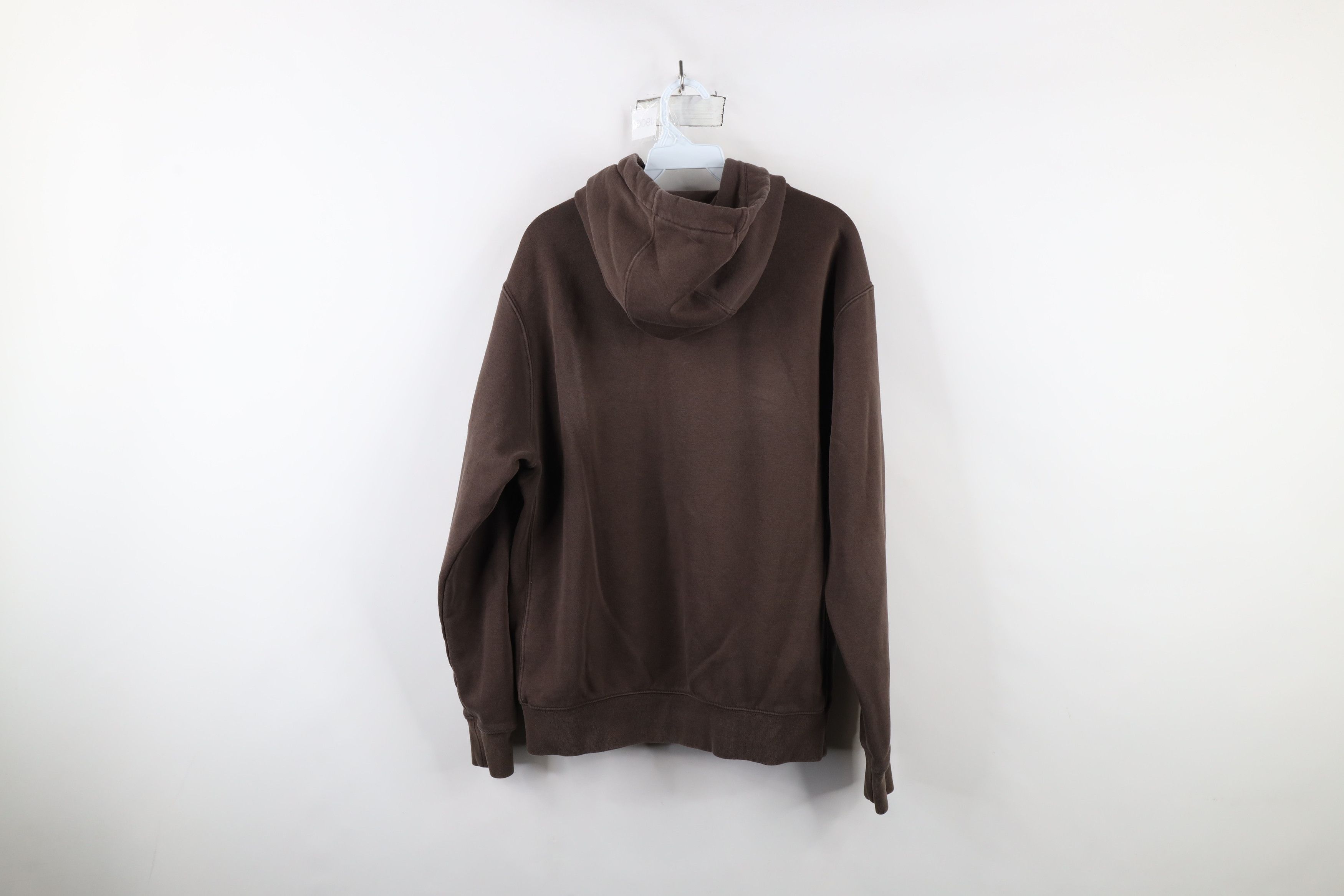 Nike × Vintage Vintage Y2K Nike Scott Mini Swoosh Hoodie Chocolate Brown Size US M / EU 48-50 / 2 - 11 Thumbnail