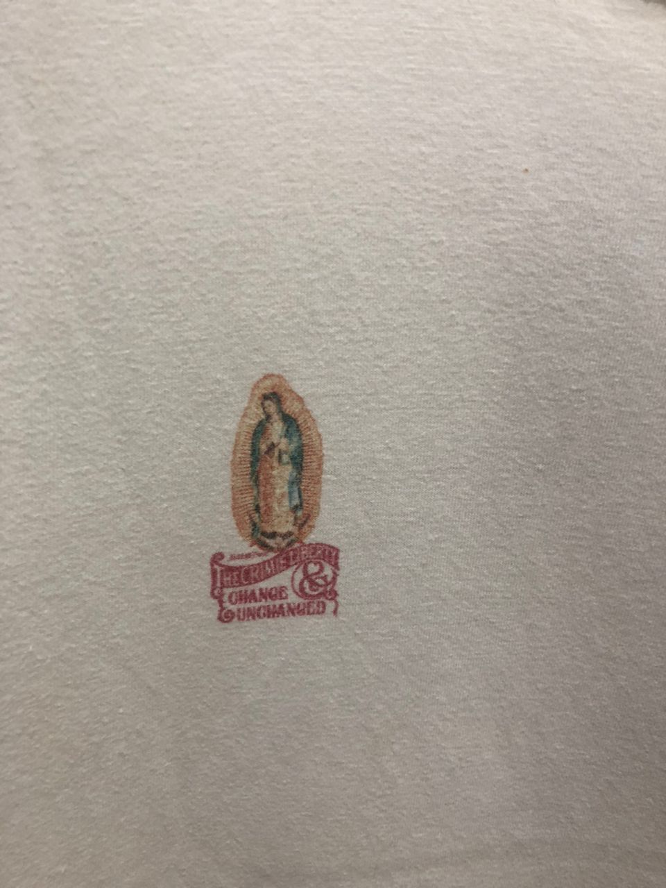 Vintage Virgin Mary / Virgen Maria Faith & Trust in the Crimie Size US M / EU 48-50 / 2 - 11 Thumbnail