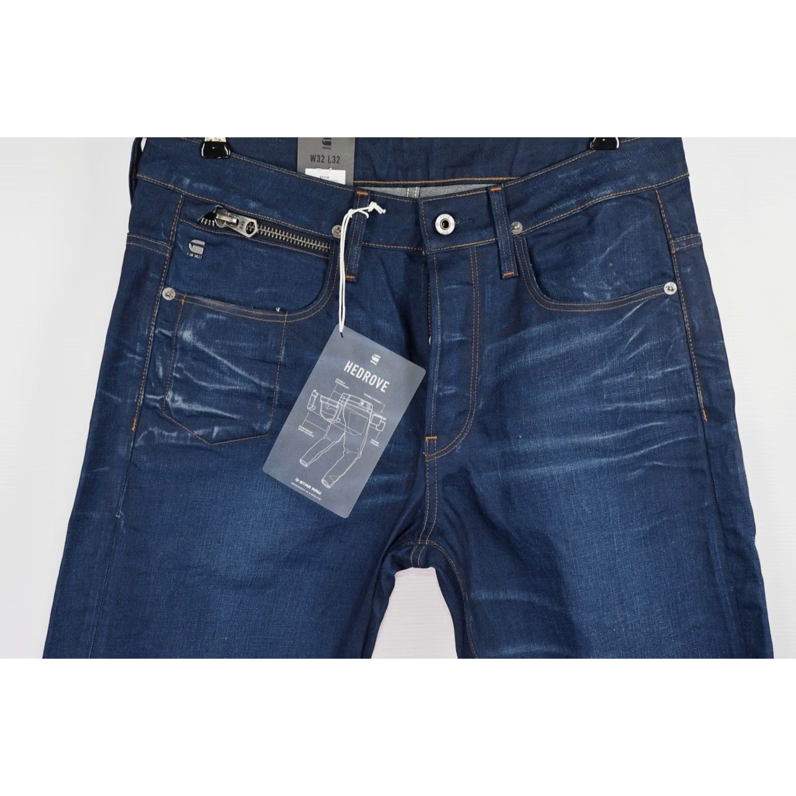 G-Star G-Star Raw Hedrove Tapered Itano Stretch Denim Jeans W32/L32 Mens Clothing Thompson Street? Size US 32 / EU 48 - 2 Thumbnail