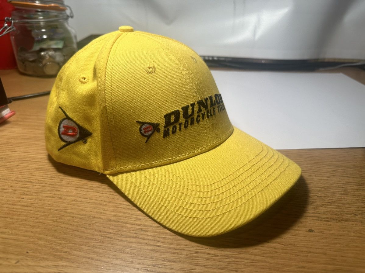 Vintage 🇺🇸🦅 DUNLOP MOTORCYCLE HAT 🦅🇺🇸 Size ONE SIZE - 2 Thumbnail