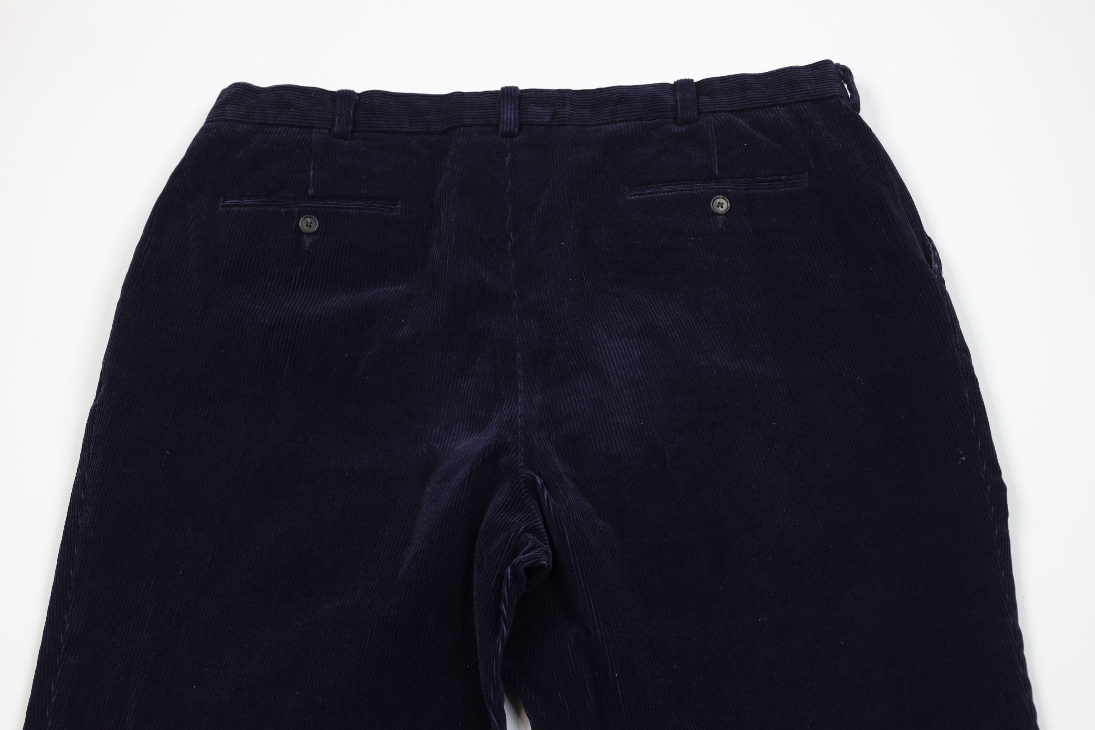 Lands' End Vintage 90s Lands End Heavy Wide Leg Corduroy Chino Pants Size US 38 / EU 54 - 8 Thumbnail
