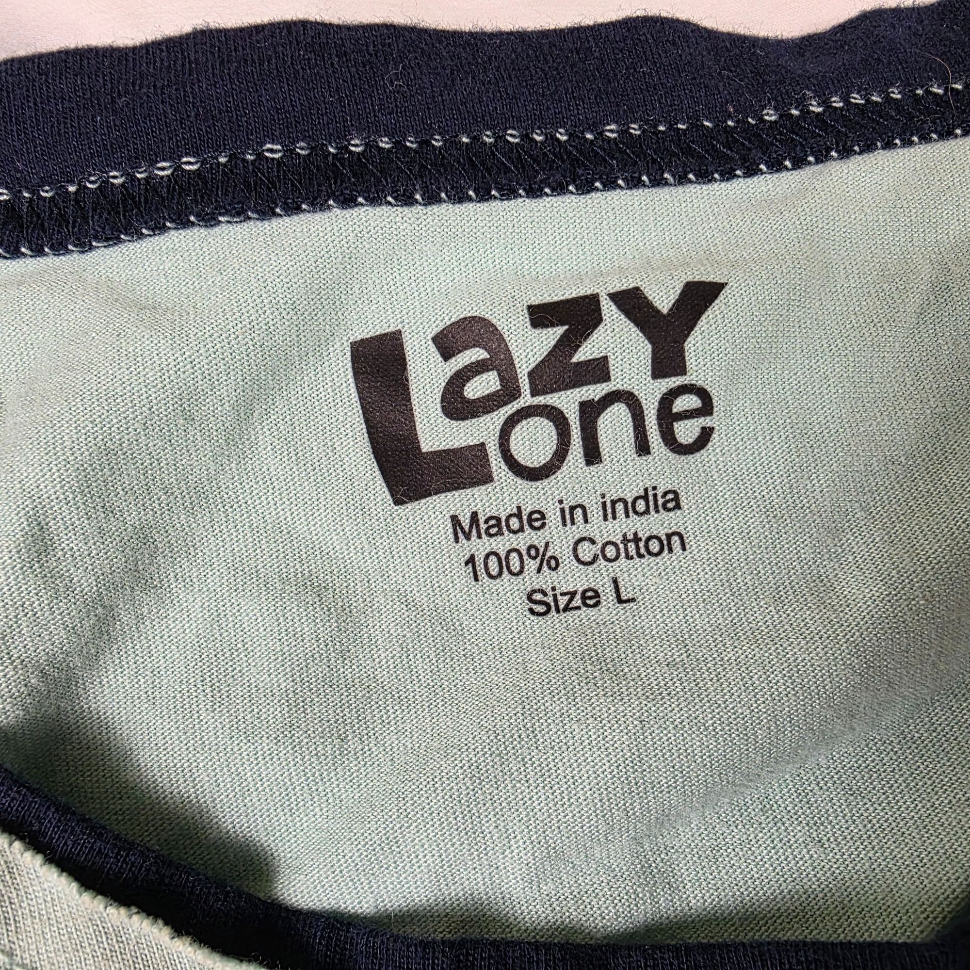 Other Lazy One Stuck In Bed Graphic Adults Size Large Mint Green S Size L / US 10 / IT 46 - 4 Thumbnail