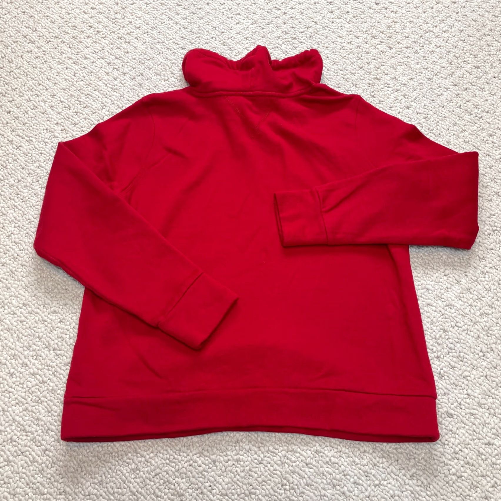Tommy Hilfiger Tommy Hilfiger Sweatshirt Womens Medium Red Fleece Cowl Neck Drawstring Shirt Parka? Size M / US 6-8 / IT 42-44 - 8 Thumbnail