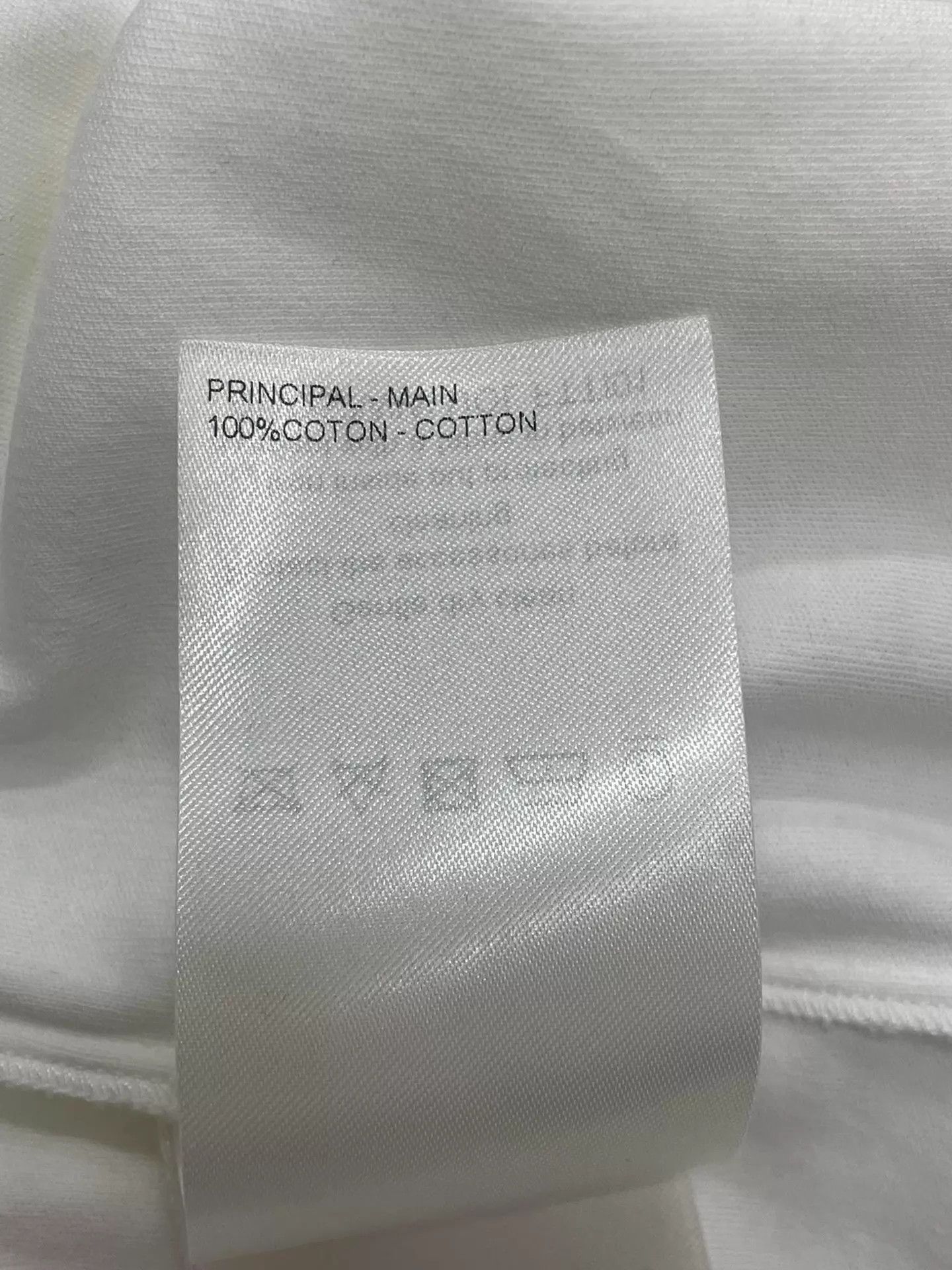 Louis Vuitton LV white logo chain short sleeve tee M new Size M / US 6-8 / IT 42-44 - 6 Thumbnail