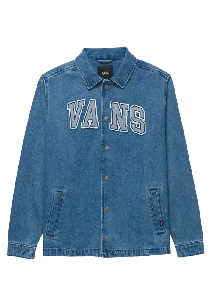 Vans Vans Denim Torrey Coach Men's Jacket in Stone Wash Size US L / EU 52-54 / 3 - 2 Thumbnail