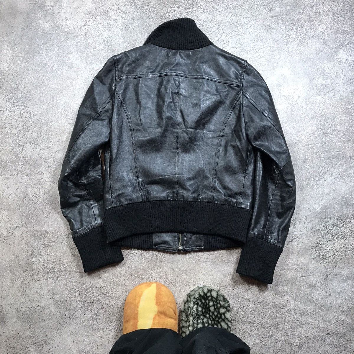 Vintage Vintage 90s Y2K Bomber Jacket Black Streetwear Archive L Size L / US 10 / IT 46 - 6 Thumbnail