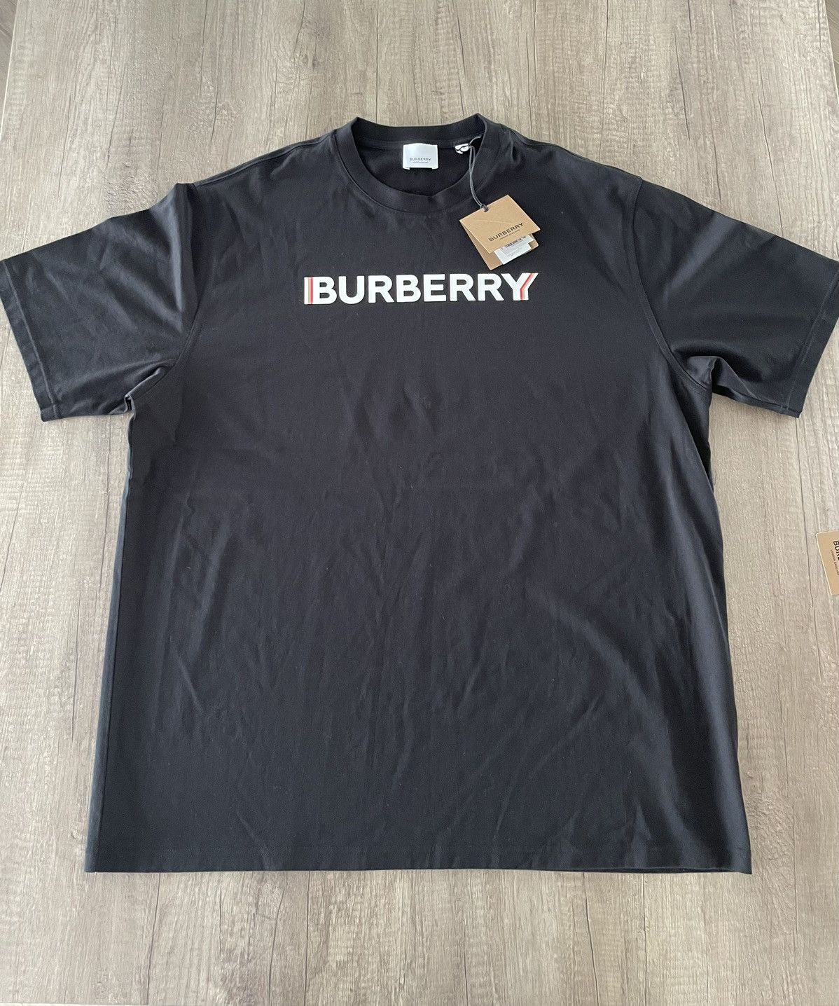 image of Burberry T Shirt in Black, Men's (Size XL)